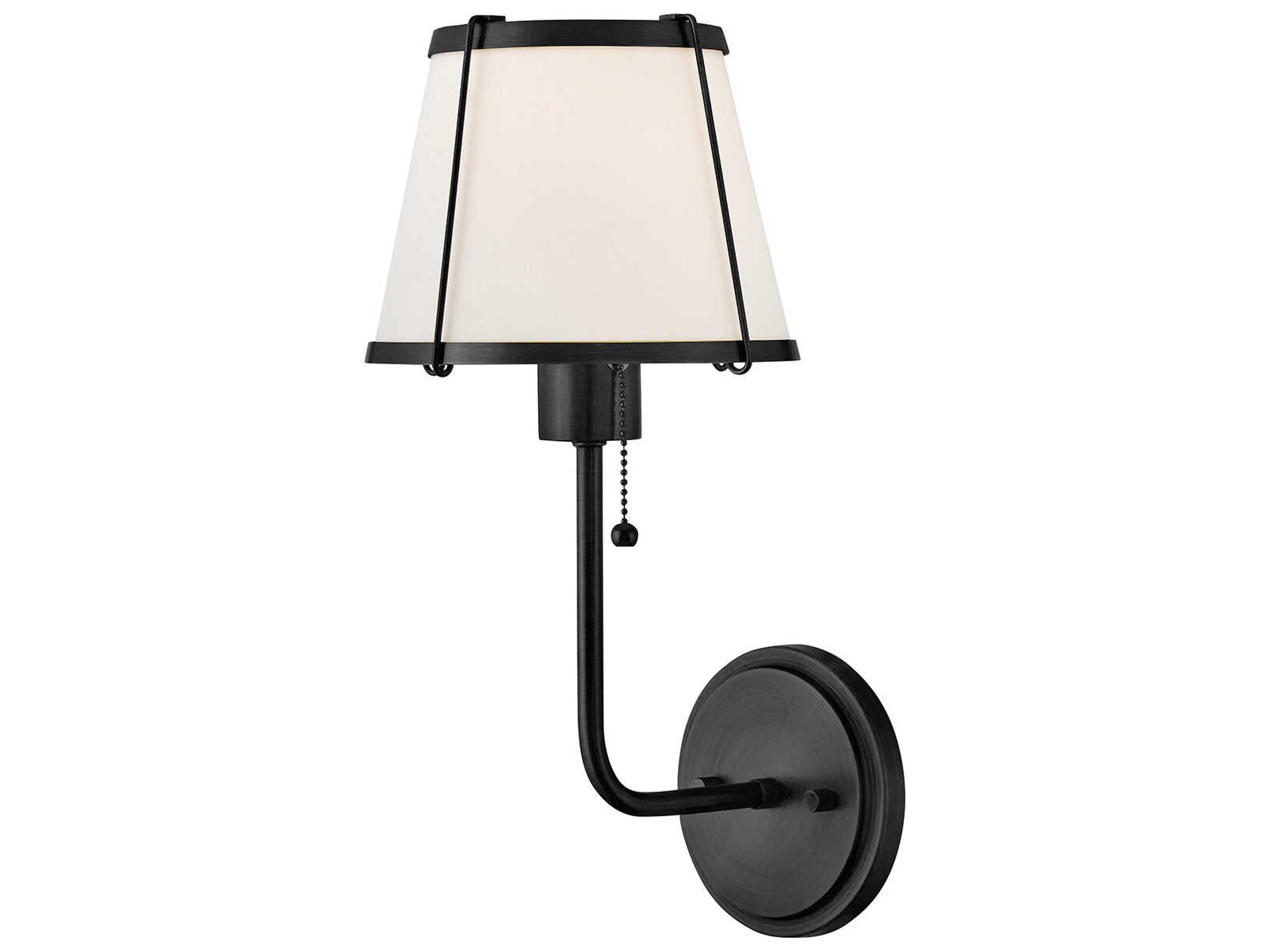 Hinkley Clarke 1-Light Black Wall Sconce