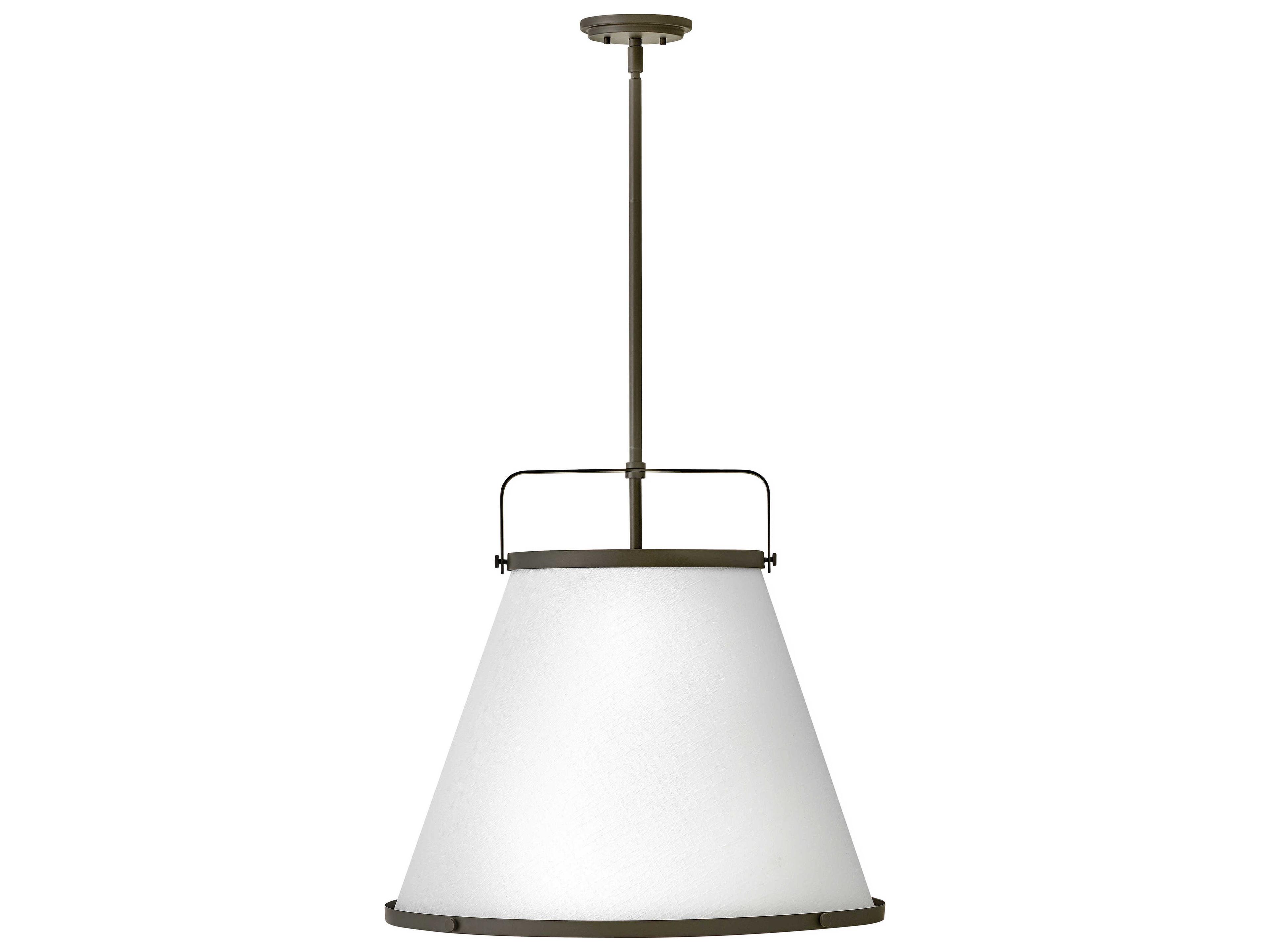 Hinkley Lexi 3-Light Oil Rubbed Bronze White Pendant