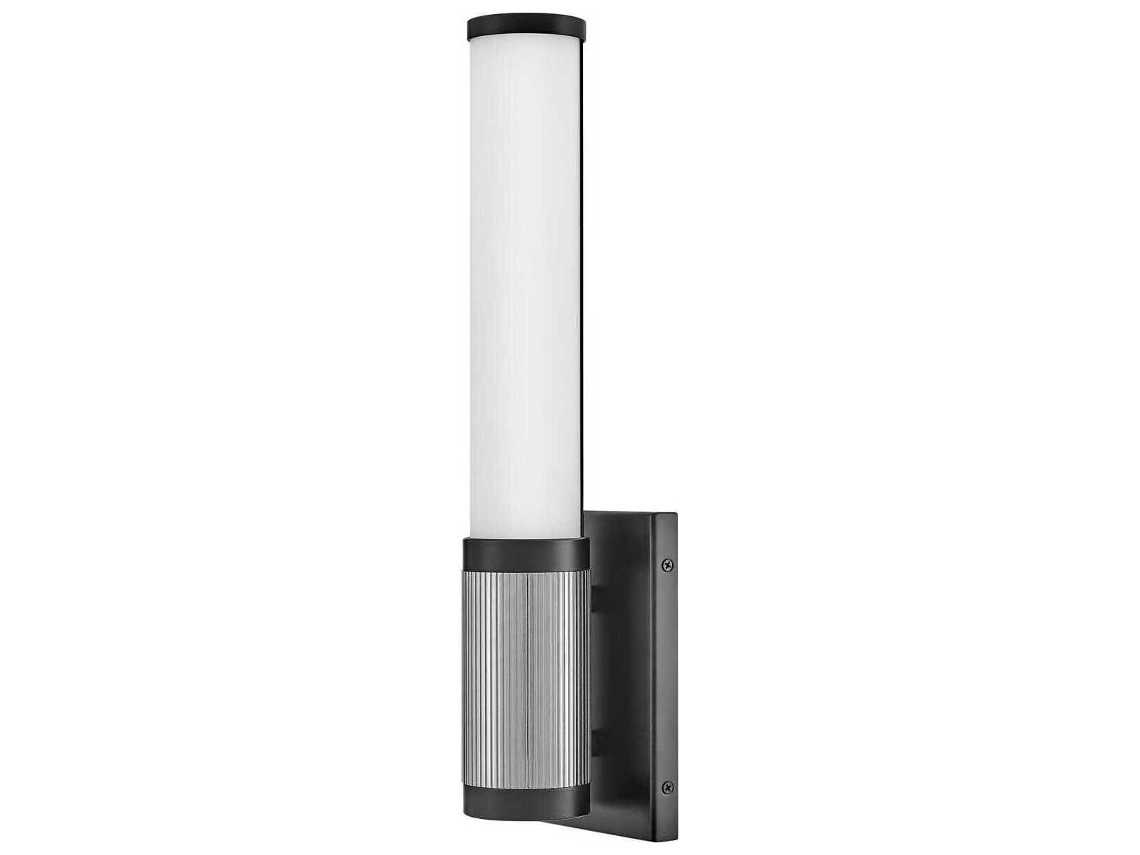 Hinkley Zevi Black Chrome Glass LED Wall Sconce