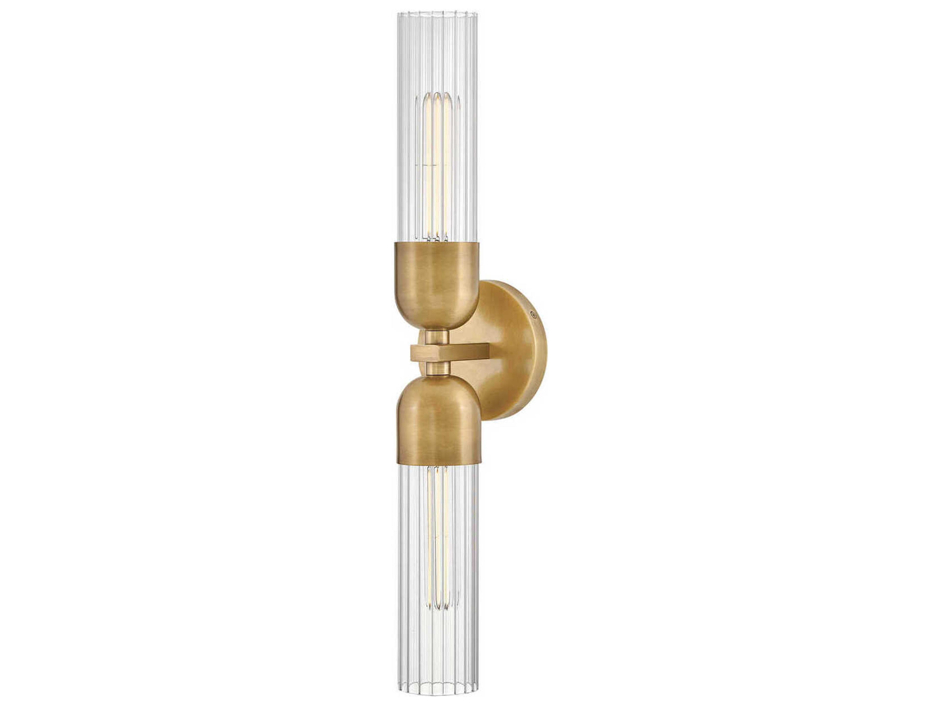 Hinkley Soren 2-Light Heritage Brass Wall Sconce