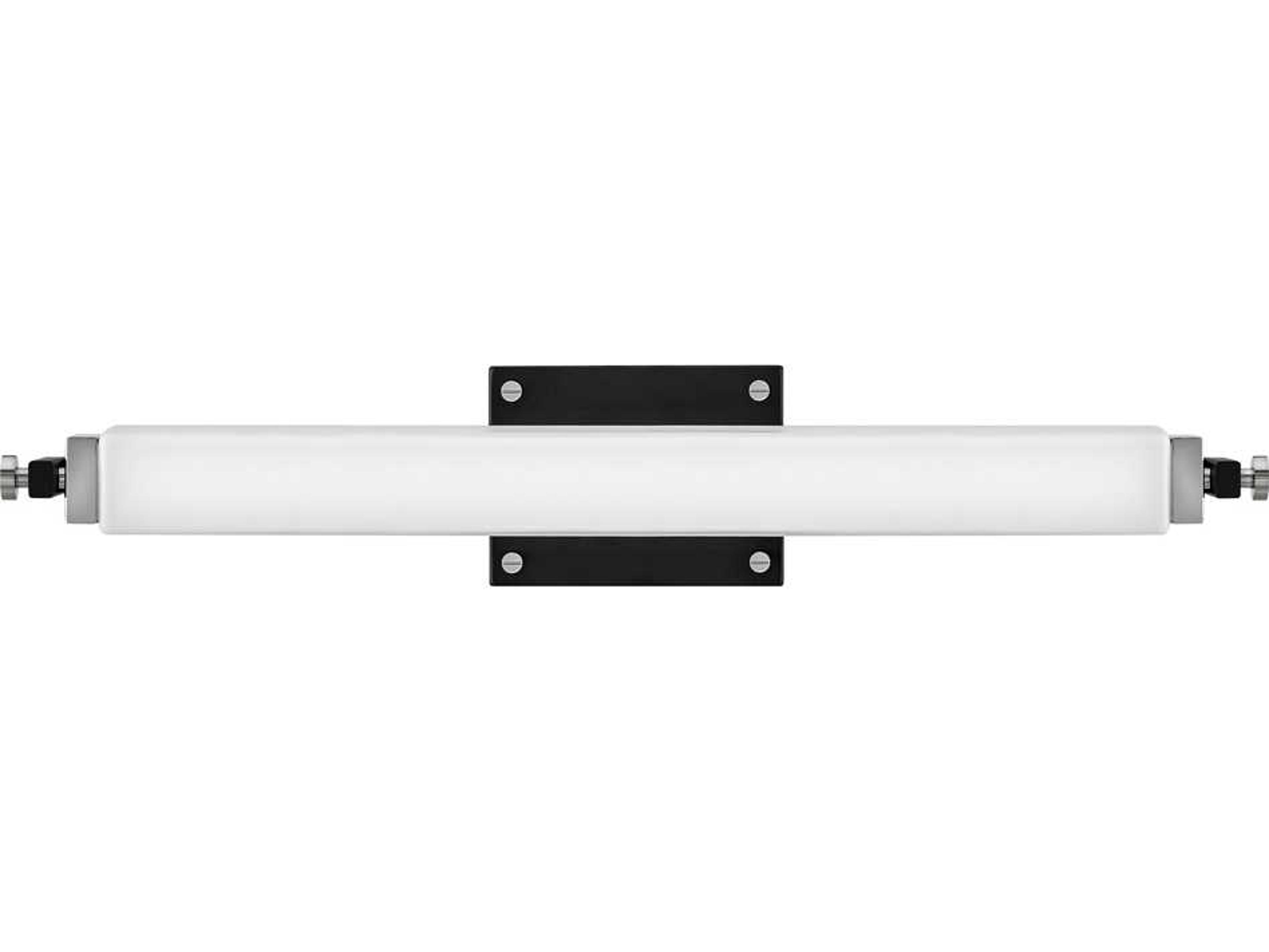 Hinkley Rollins Black Chrome Glass LED Vanity Light