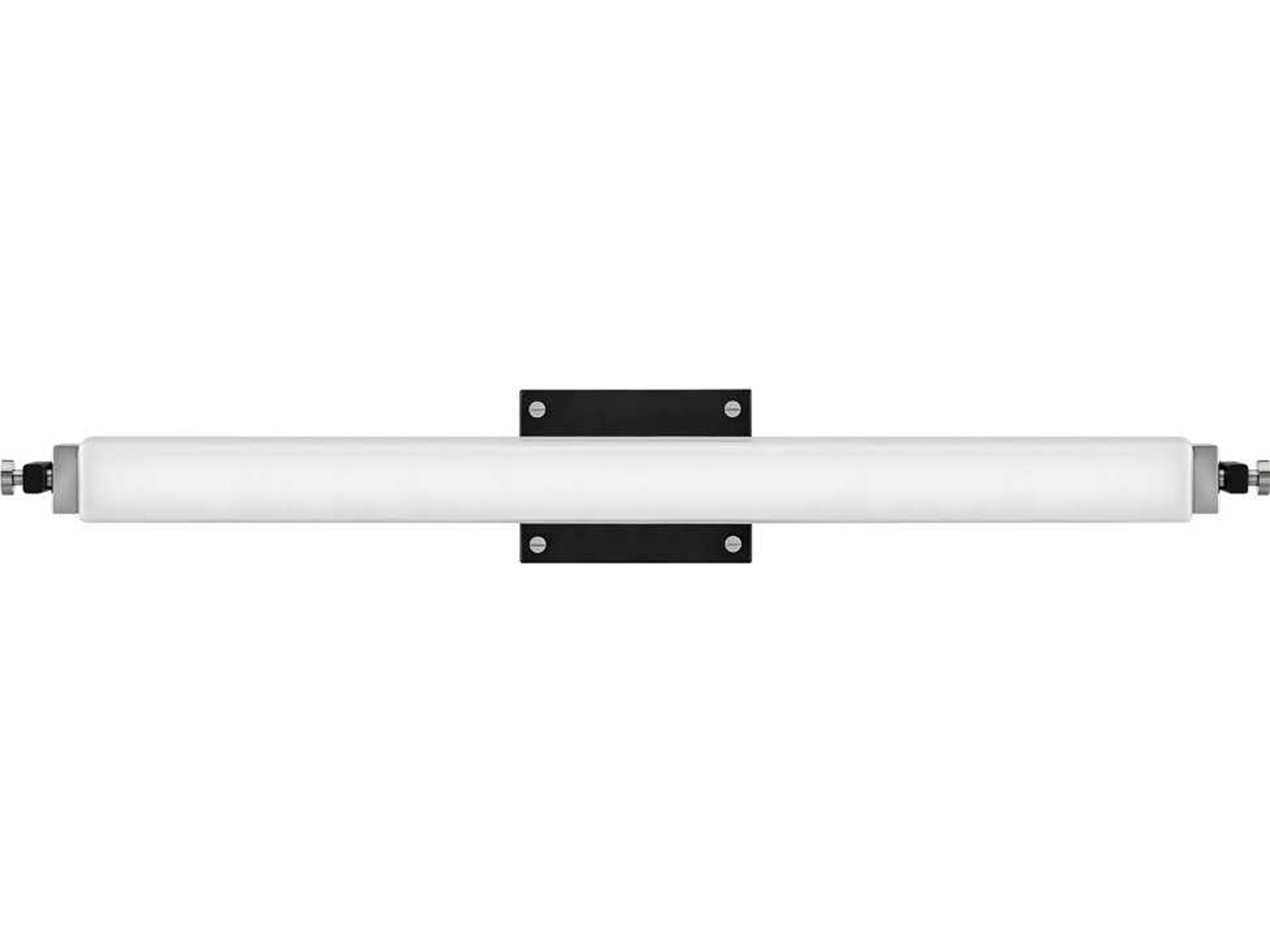 Hinkley Rollins Black Chrome Glass LED Vanity Light