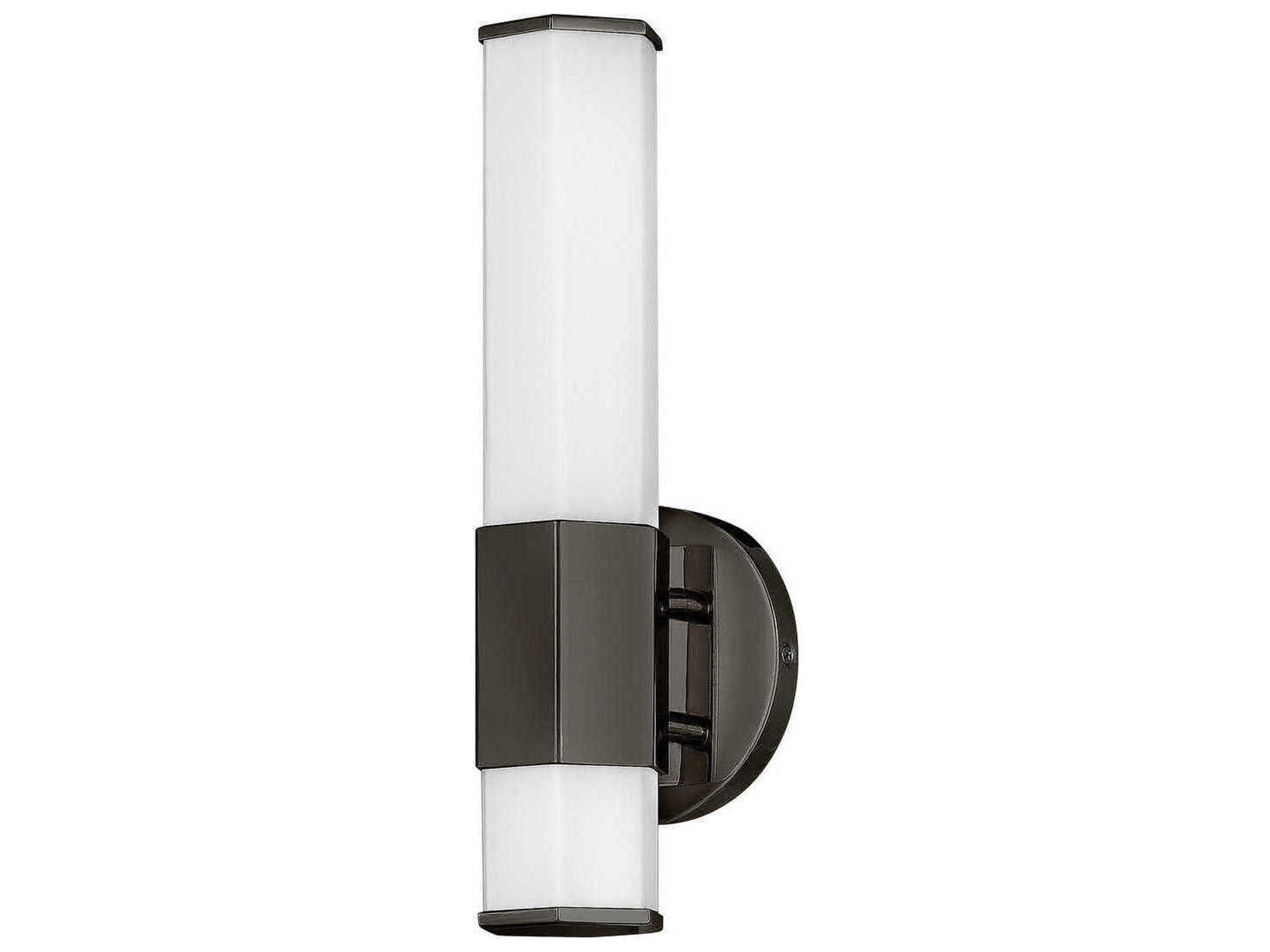Hinkley Facet Black Oxide Glass LED Wall Sconce