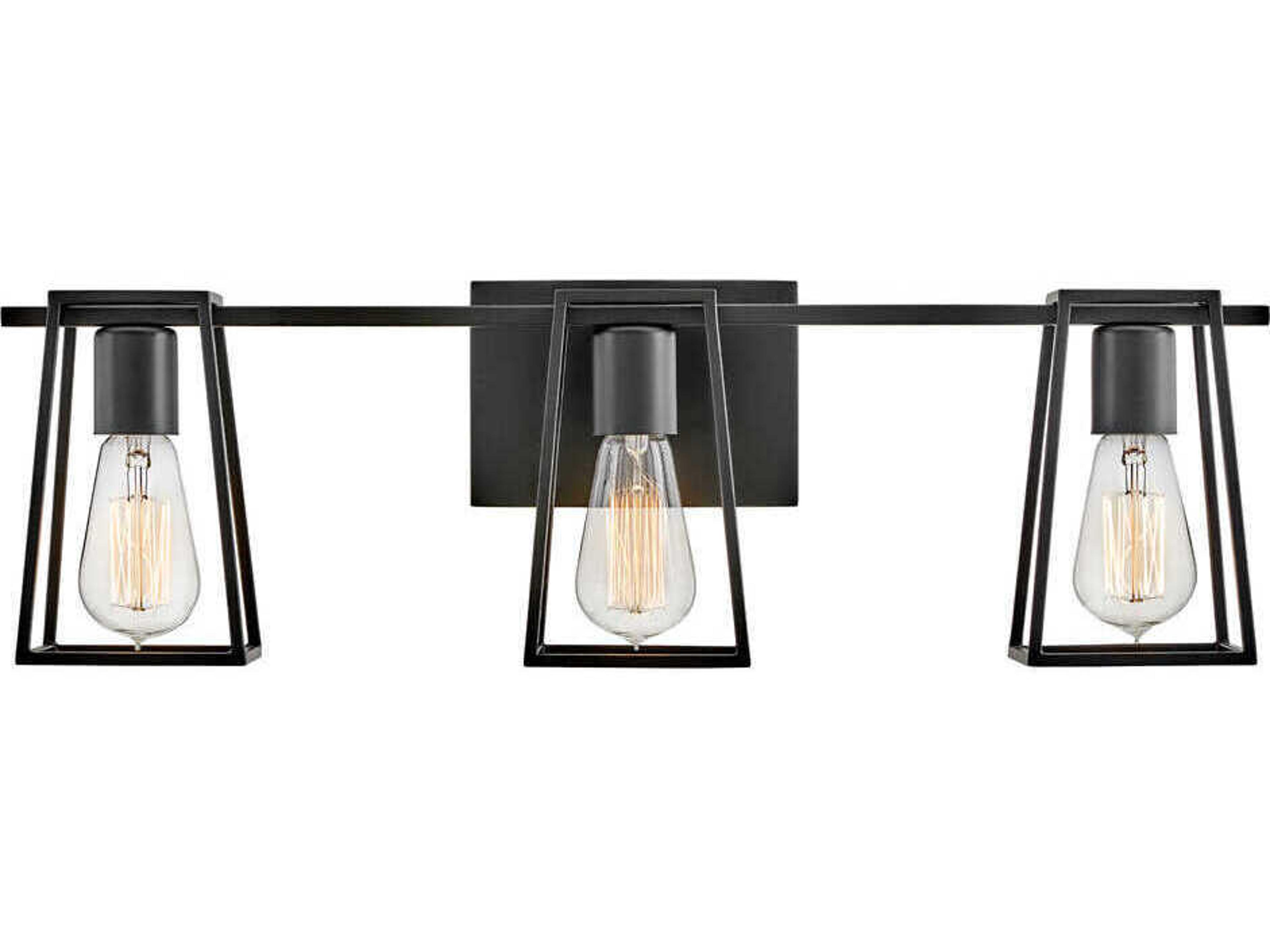 Hinkley Filmore 3-Light Black LED Vanity Light