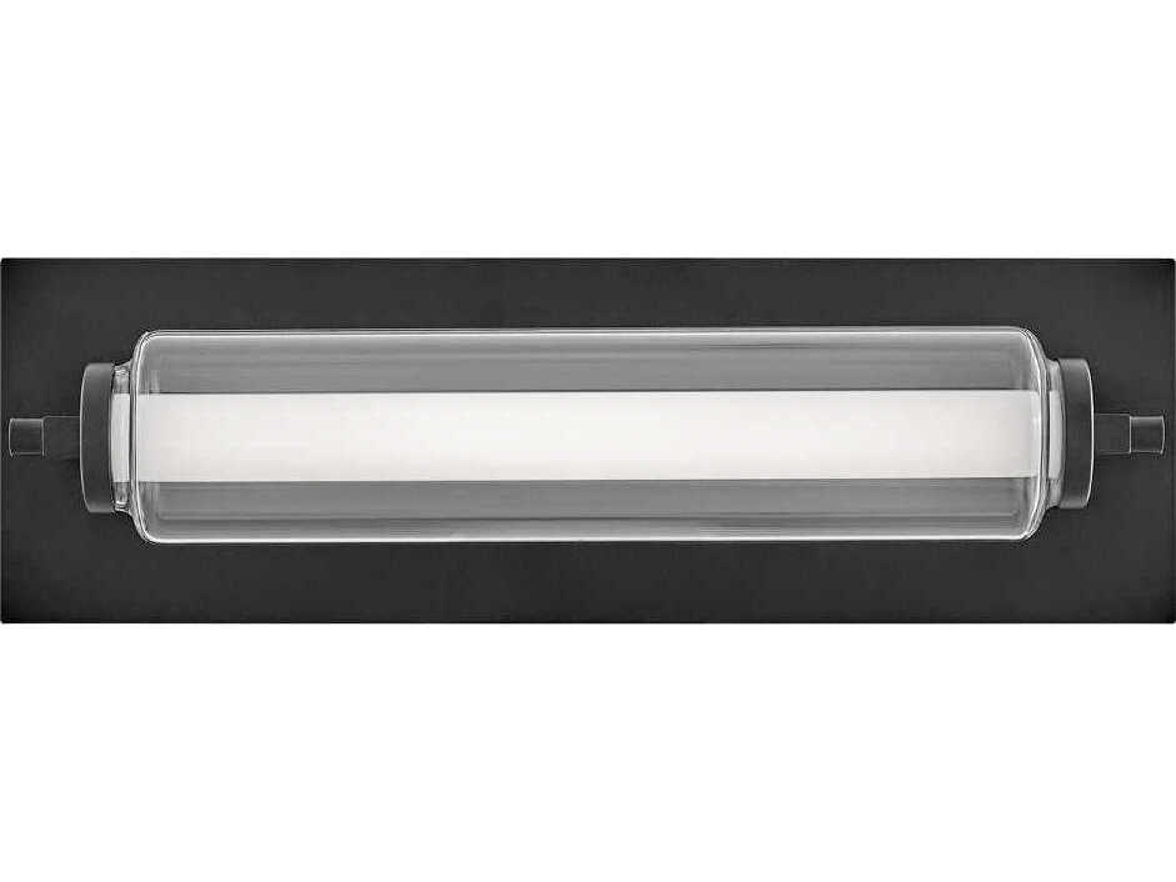 Hinkley Lucien Black Glass LED Vanity Light