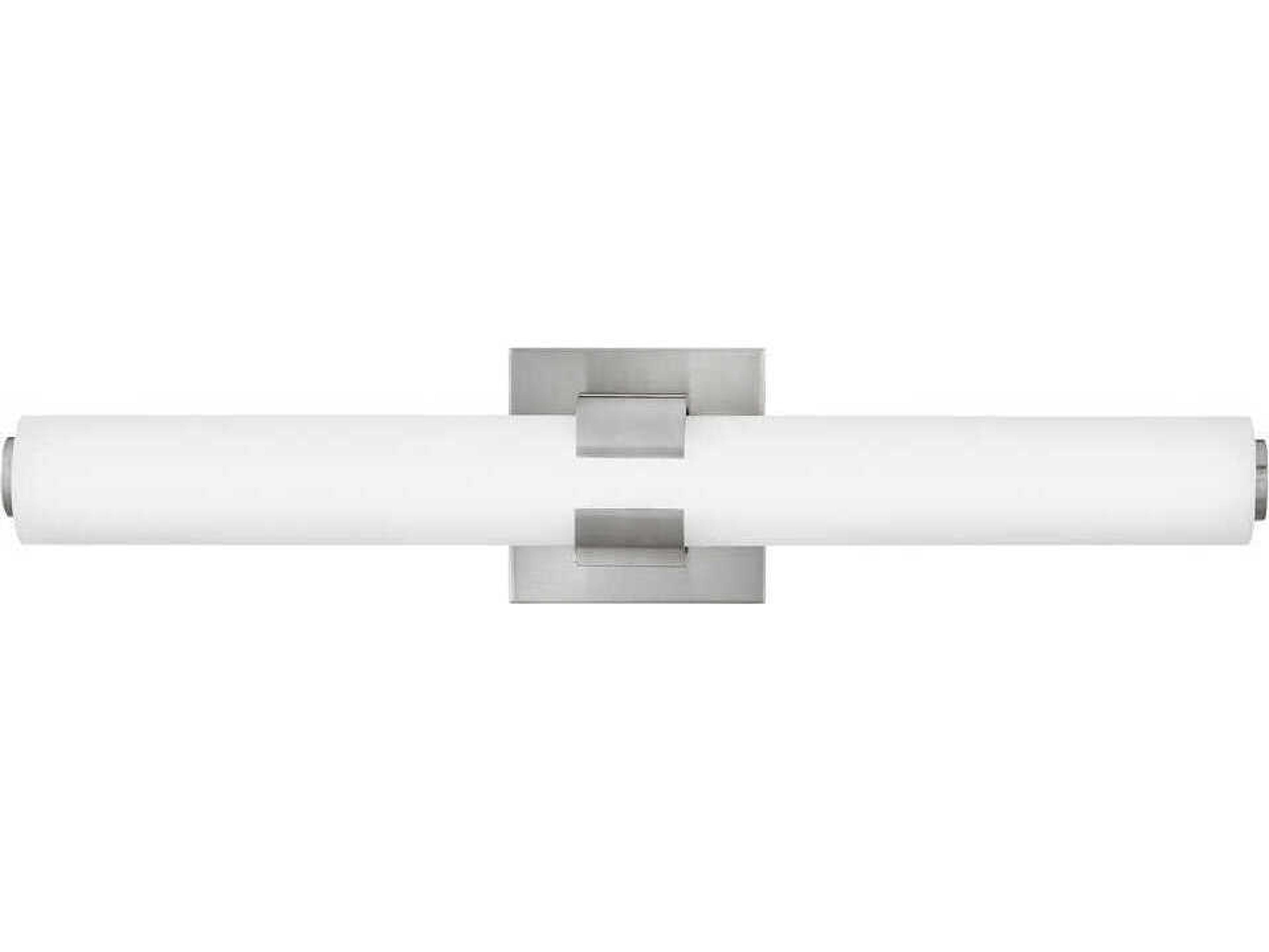 Hinkley Aiden Brushed Nickel Glass LED Vanity Light