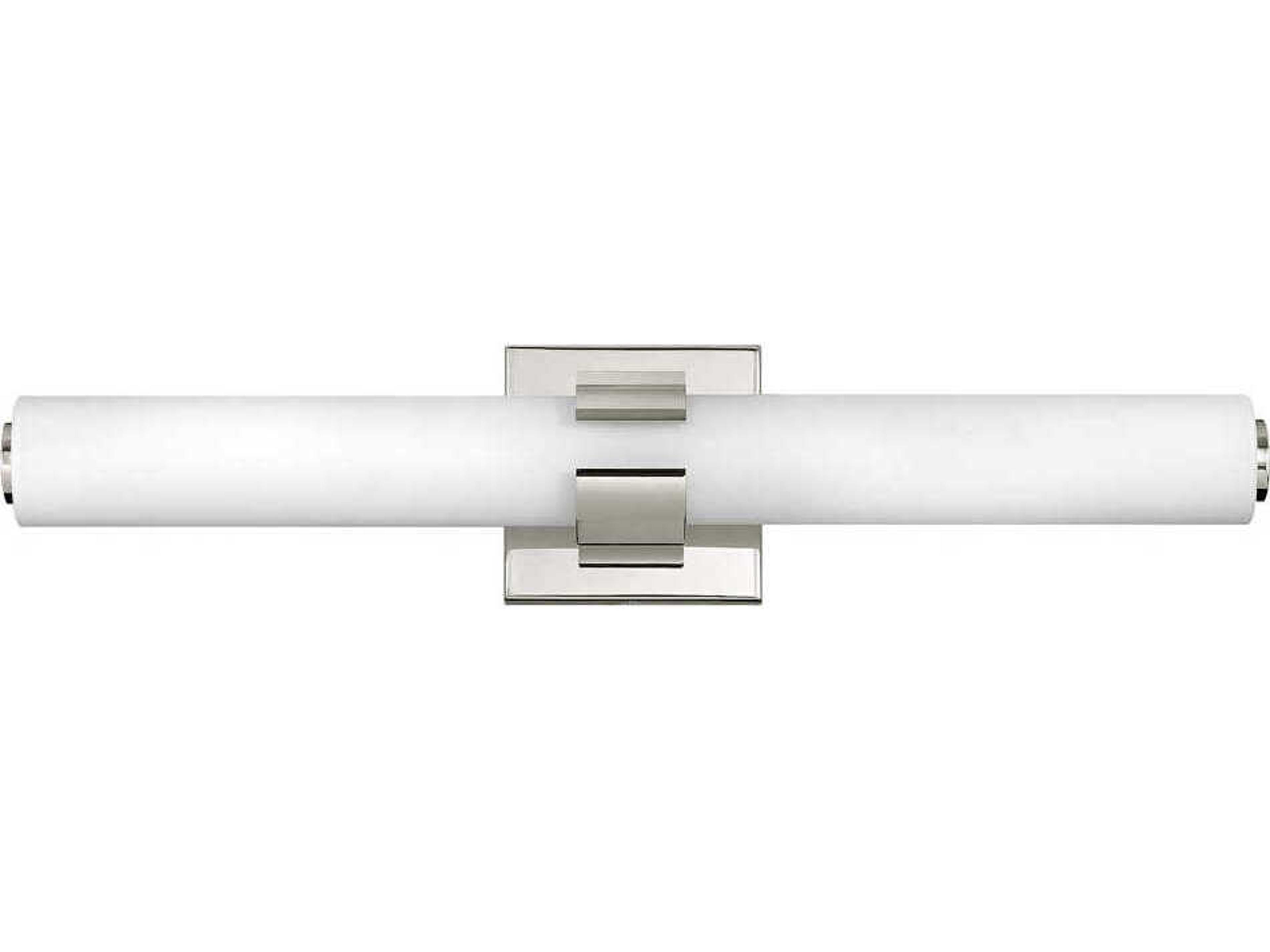 Hinkley Aiden Polished Nickel Glass LED Vanity Light