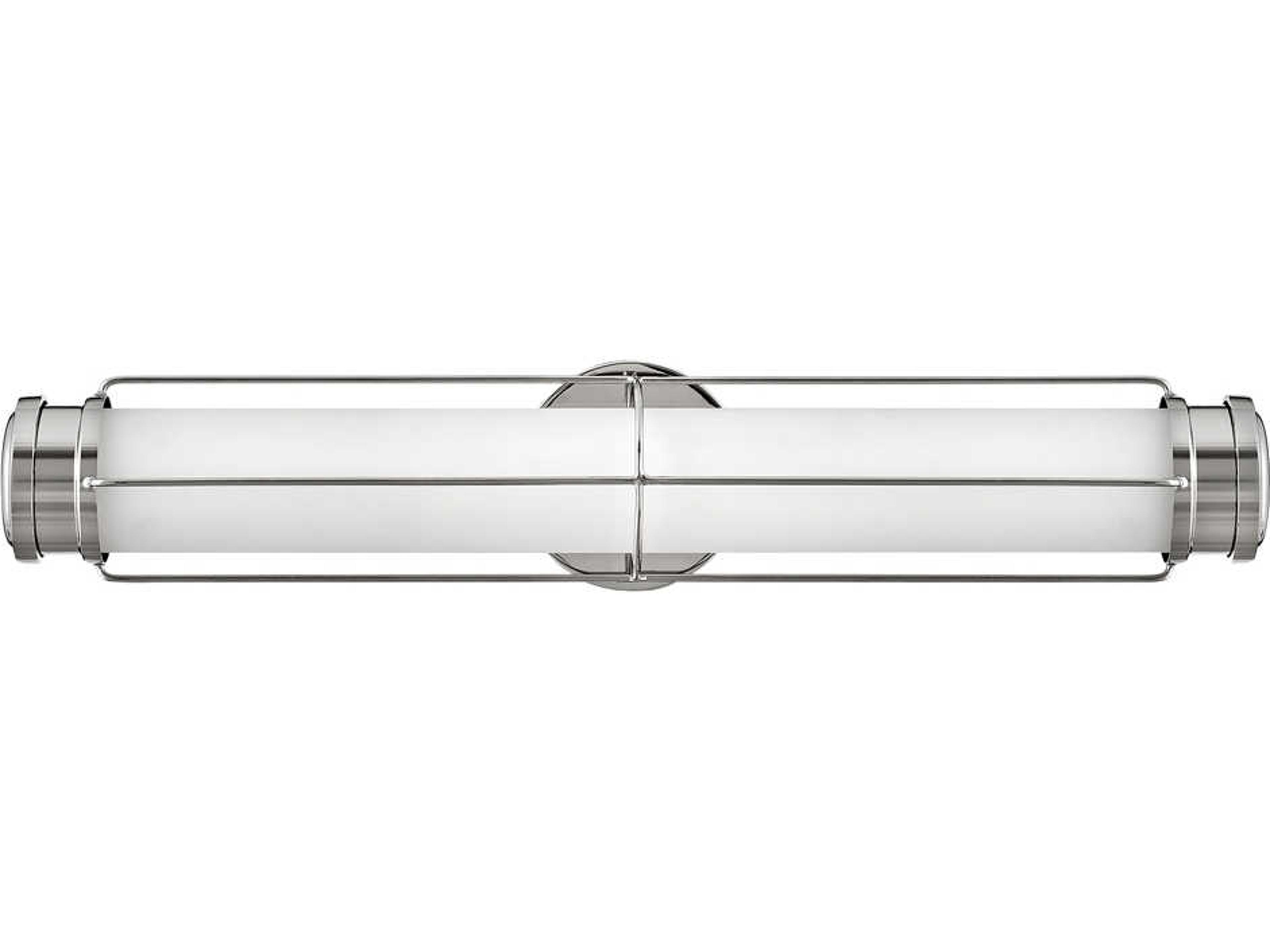 Hinkley Saylor Polished Nickel Glass LED Wall Sconce