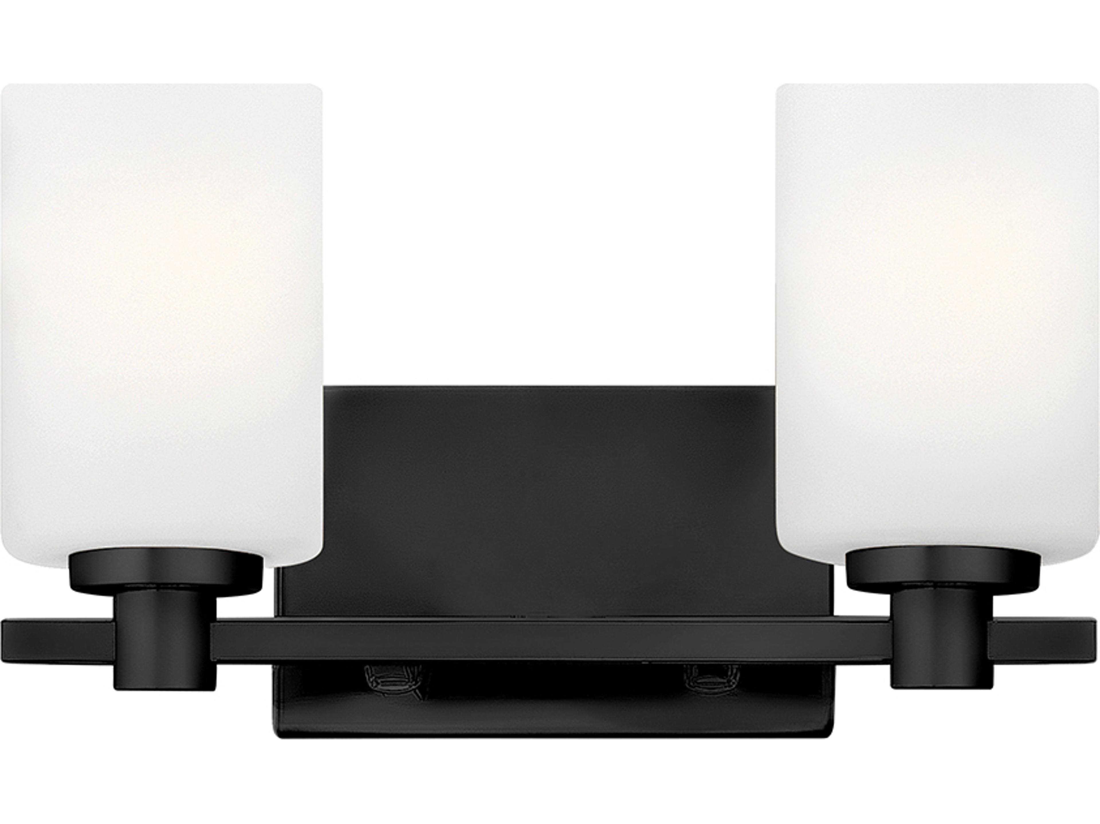 Hinkley Karlie 2-Light Black Vanity Light