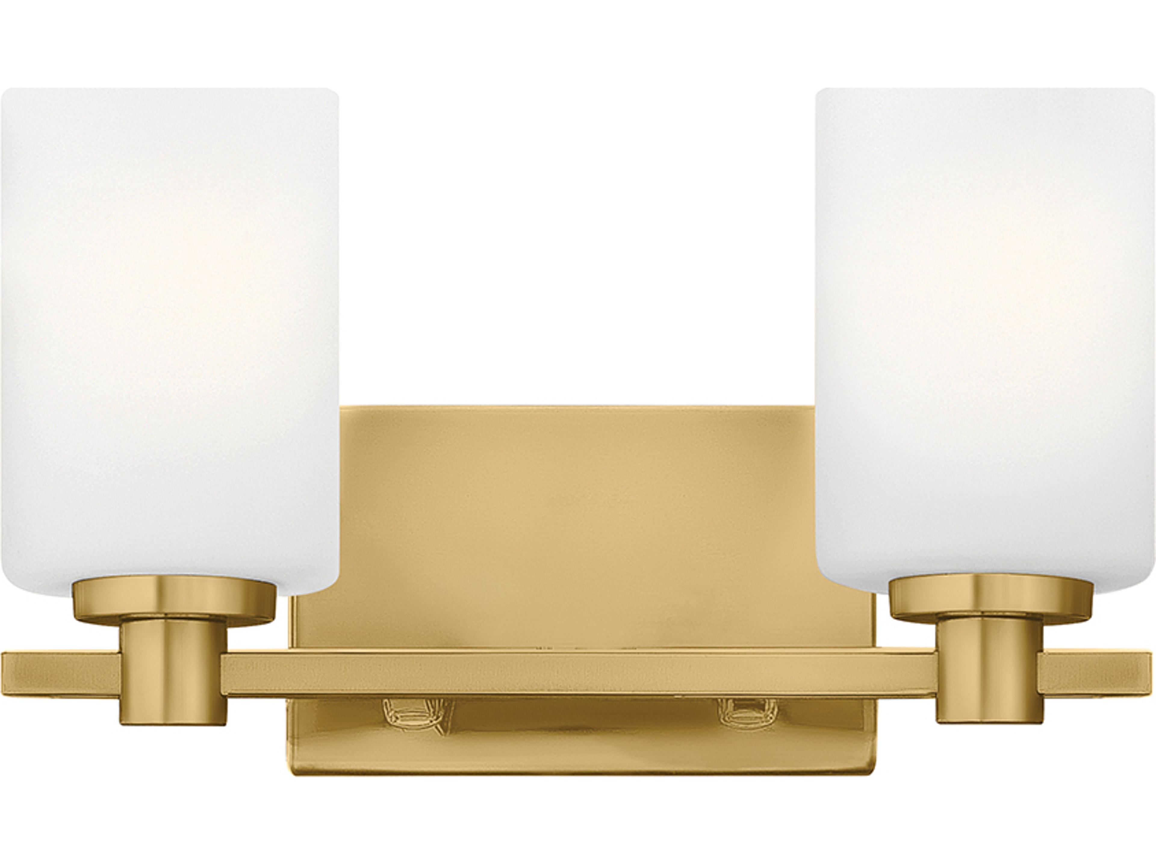 Hinkley Karlie 2-Light Lacquered Brass Vanity Light