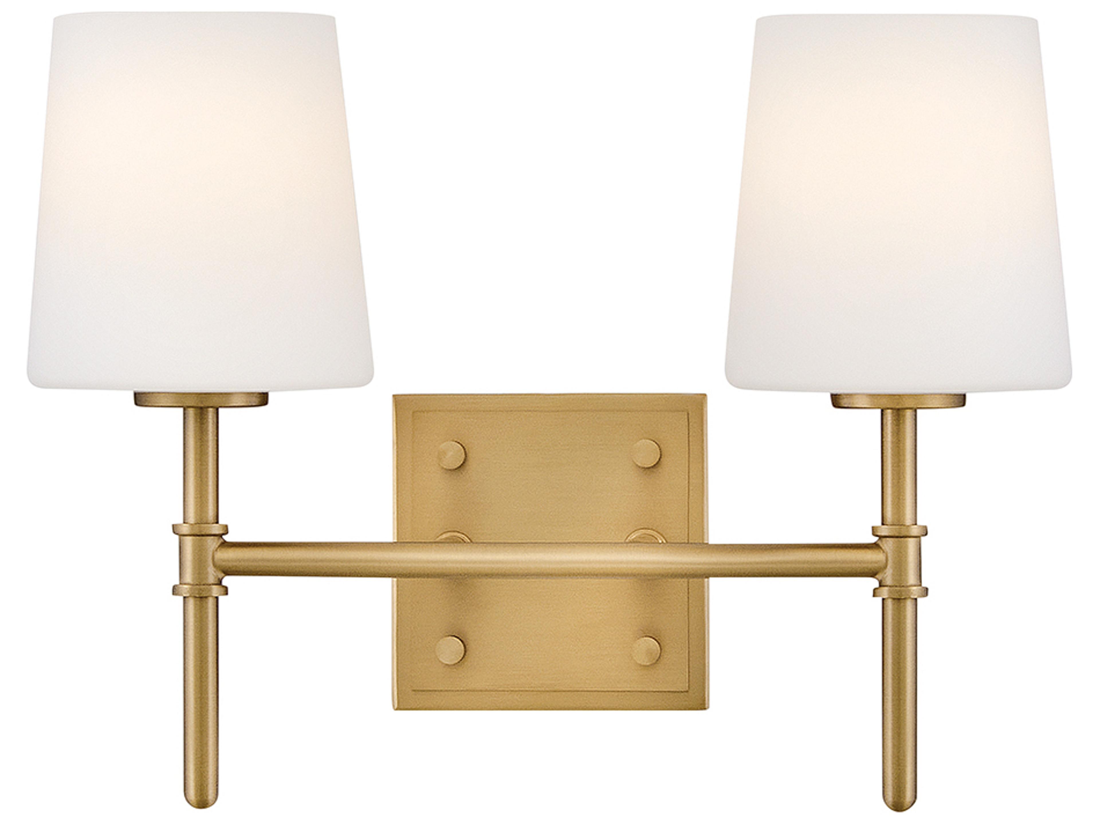 Hinkley Saunders 2-Light Lacquered Brass Vanity Light