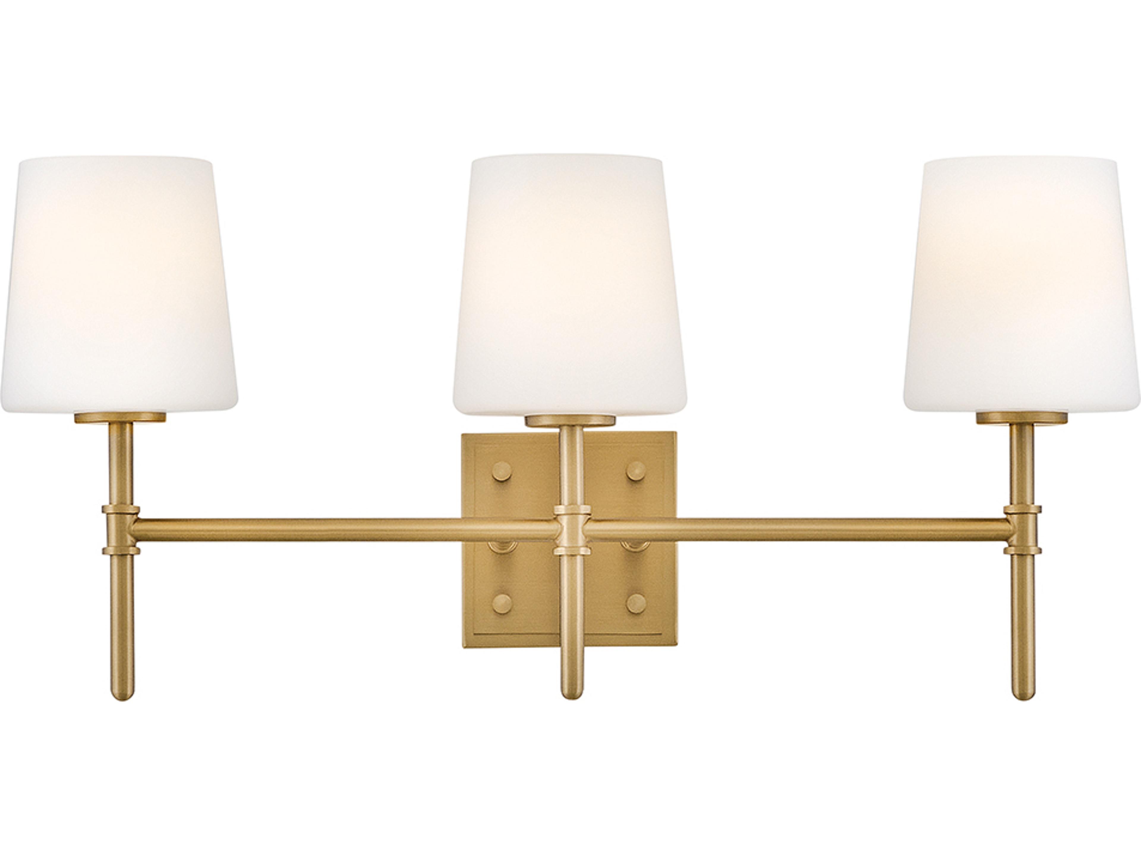 Hinkley Saunders 3-Light Lacquered Brass Vanity Light