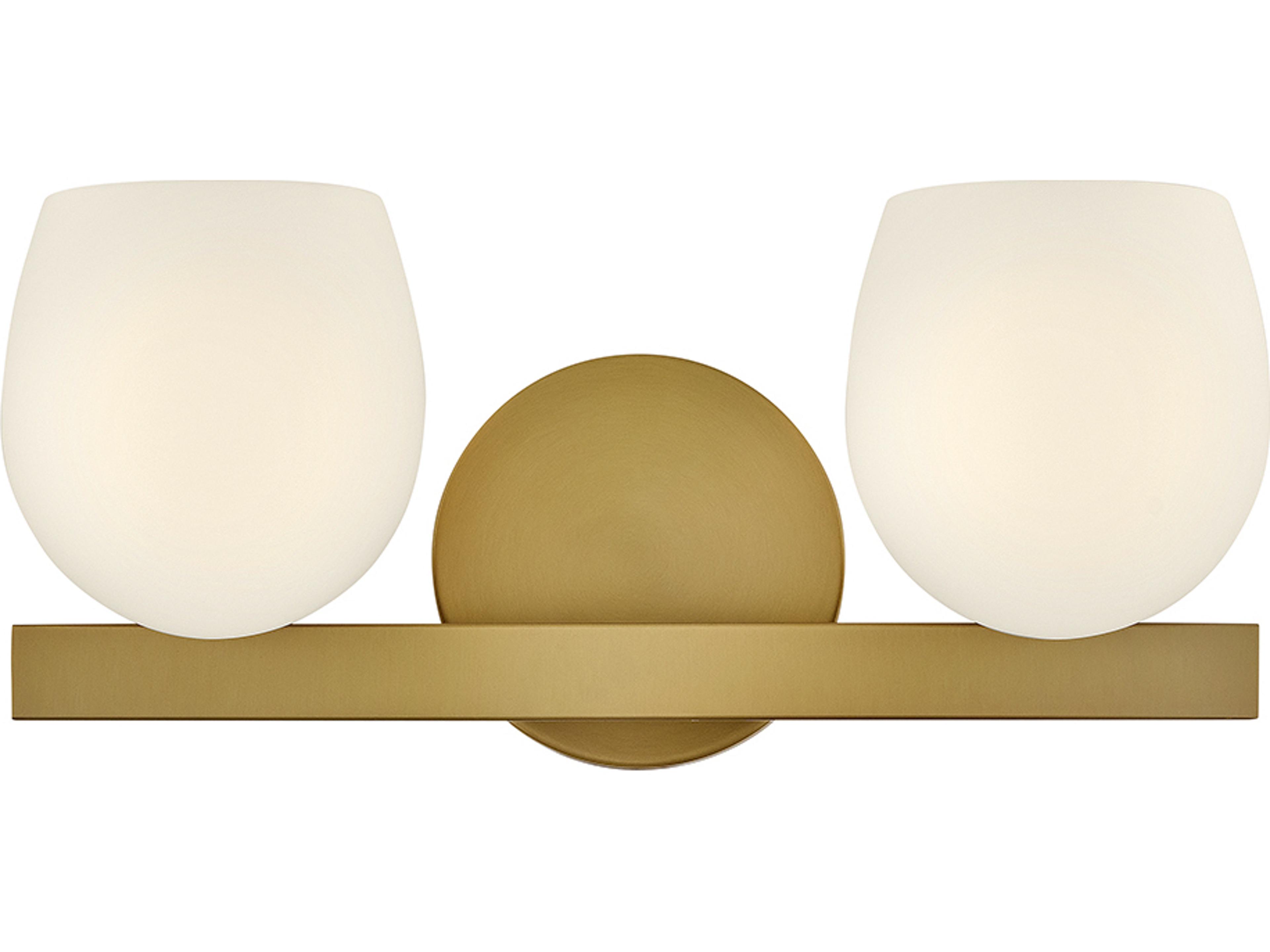 Hinkley Mae 2-Light Lacquered Brass Vanity Light