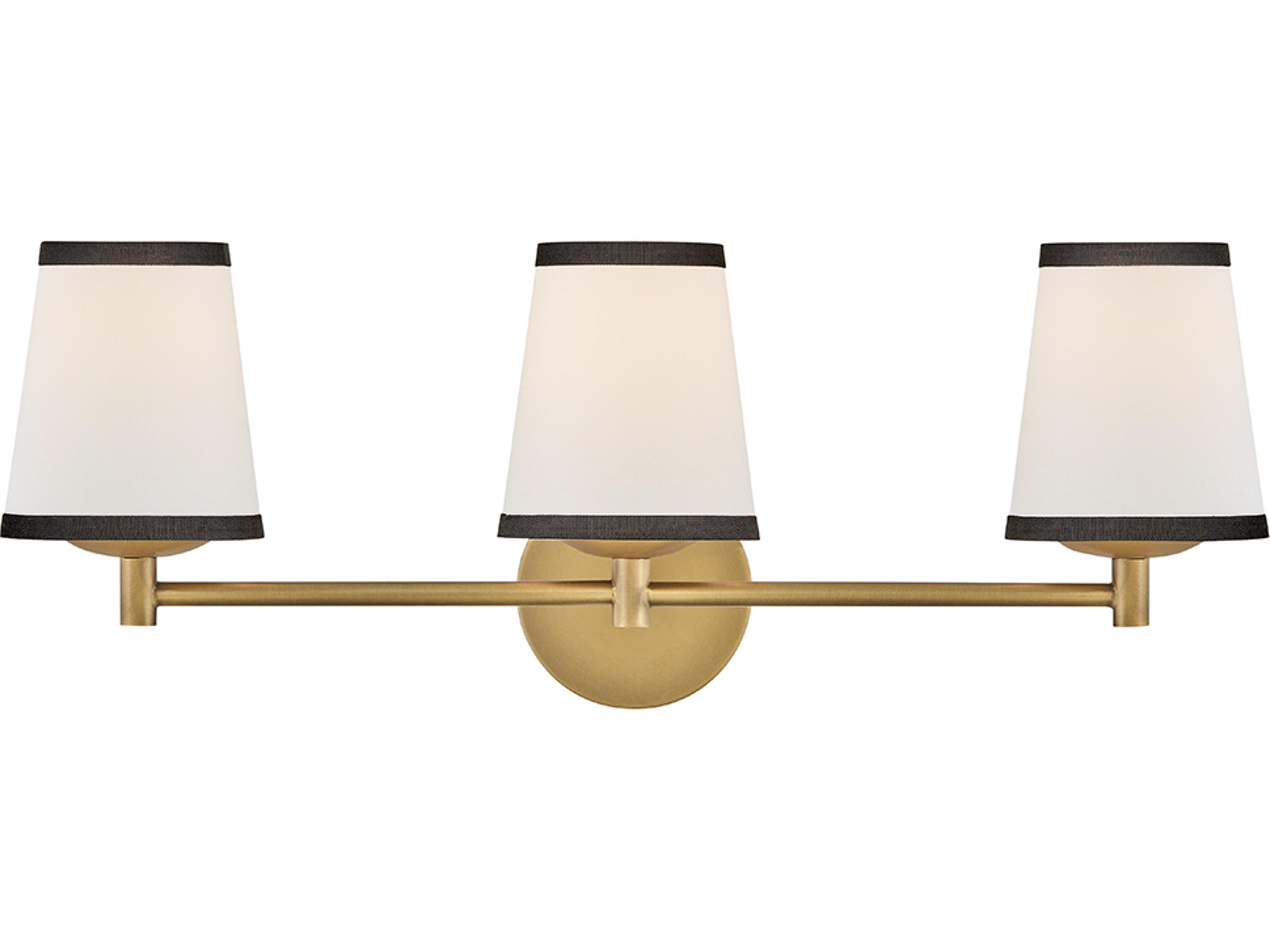 Hinkley Sonia 3-Light Lacquered Brass Vanity Light