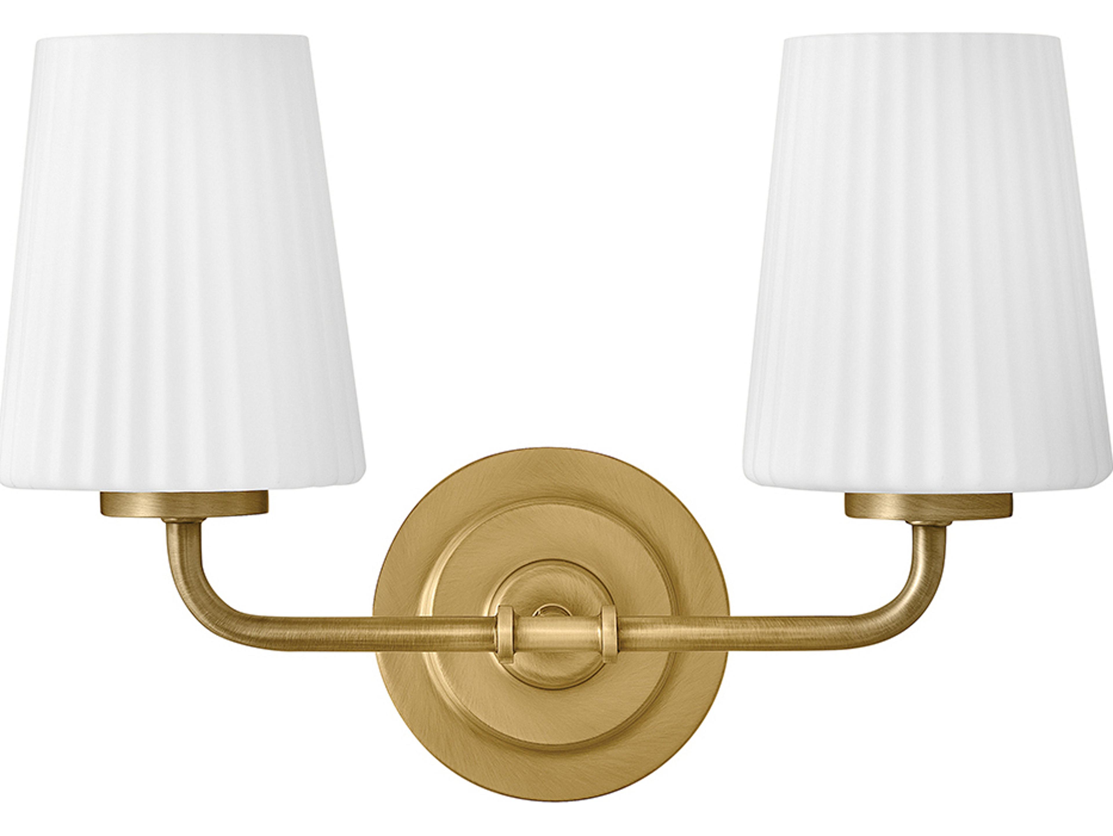 Hinkley Mckenna McKenna 2-Light Lacquered Brass Vanity Light