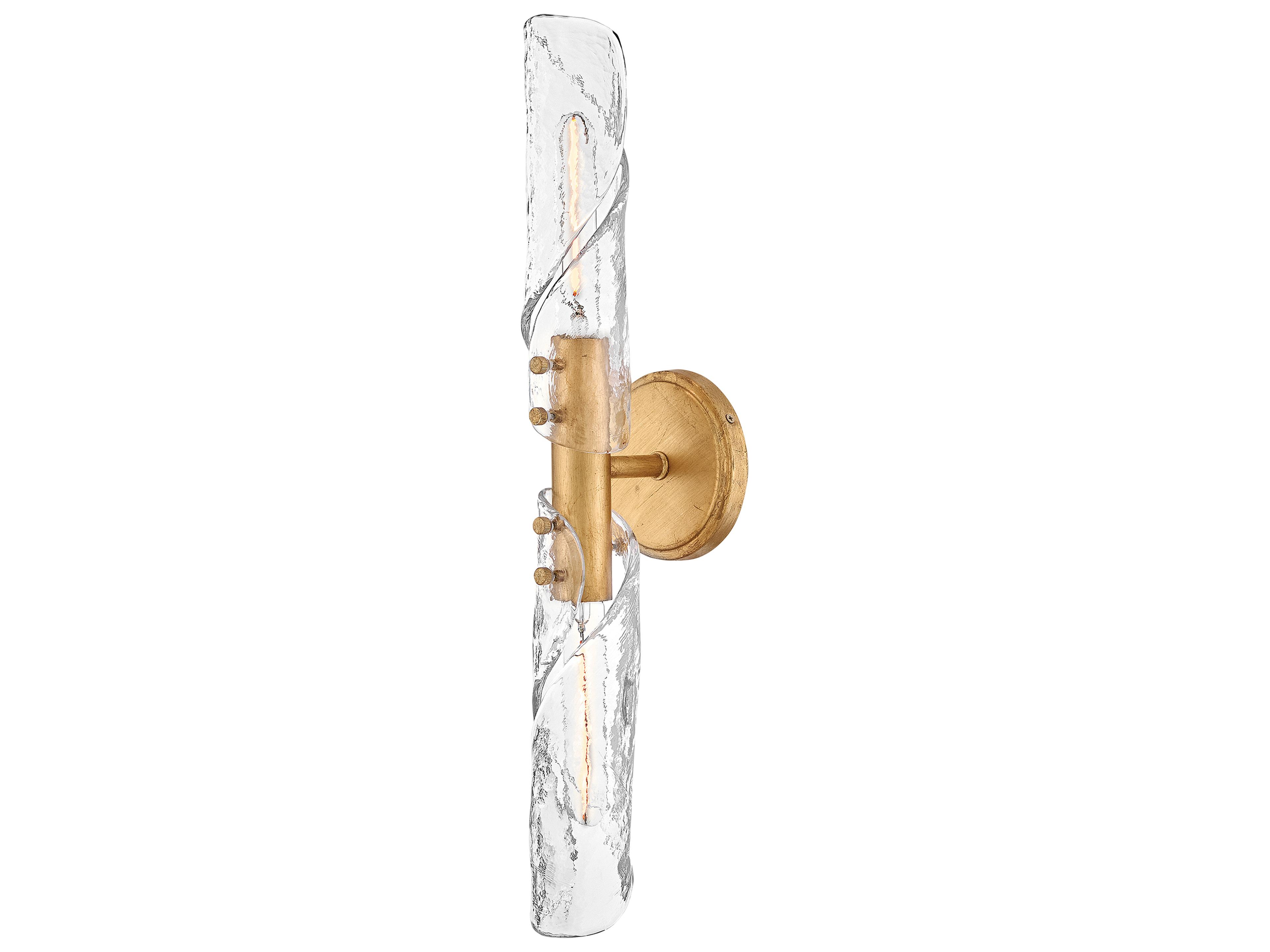 Hinkley Capri 2-Light Distressed Brass Wall Sconce