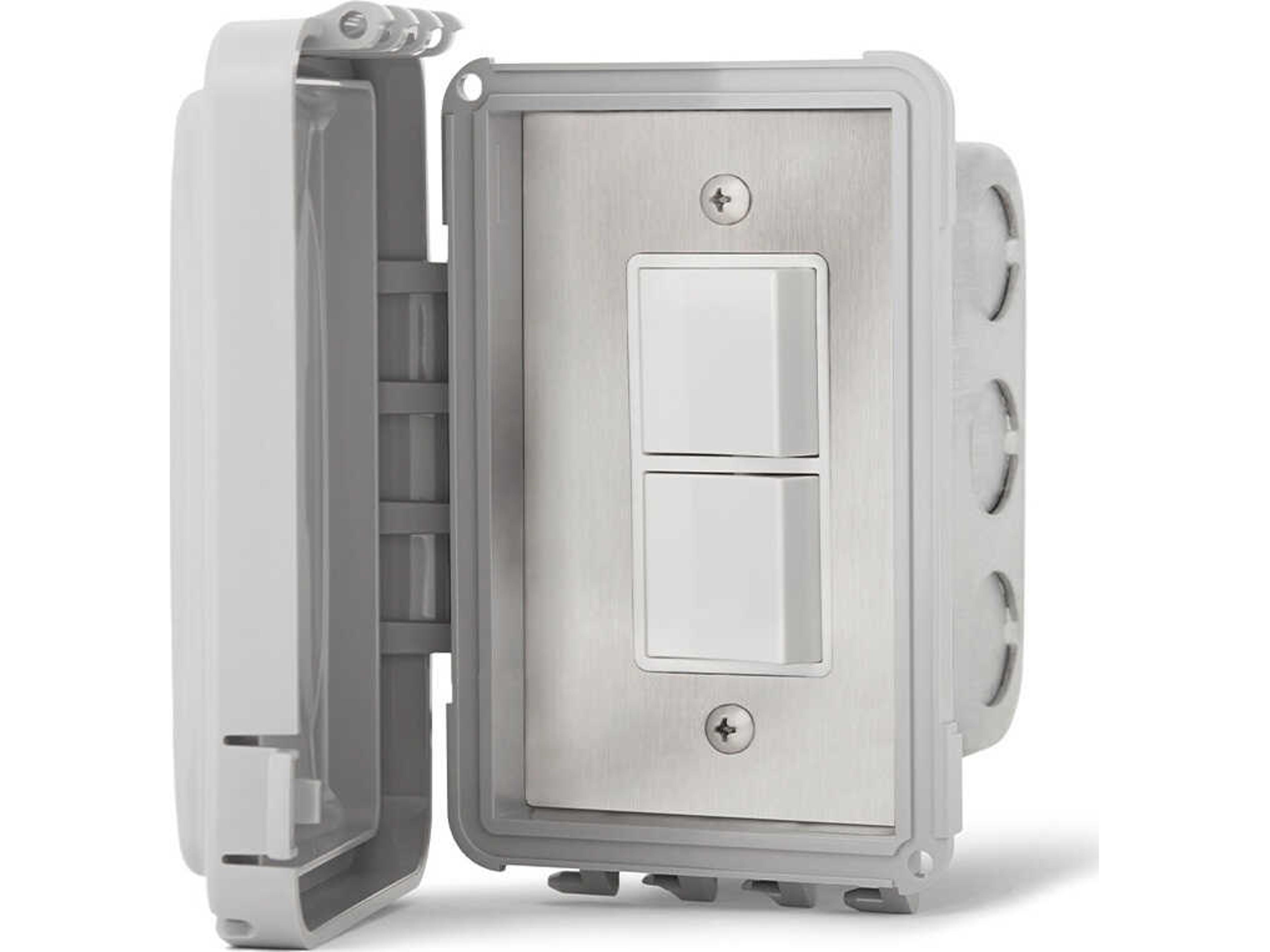 Infratech Single Duplex Switch Flush Mount & Gang Box 20 Amp Per Pole