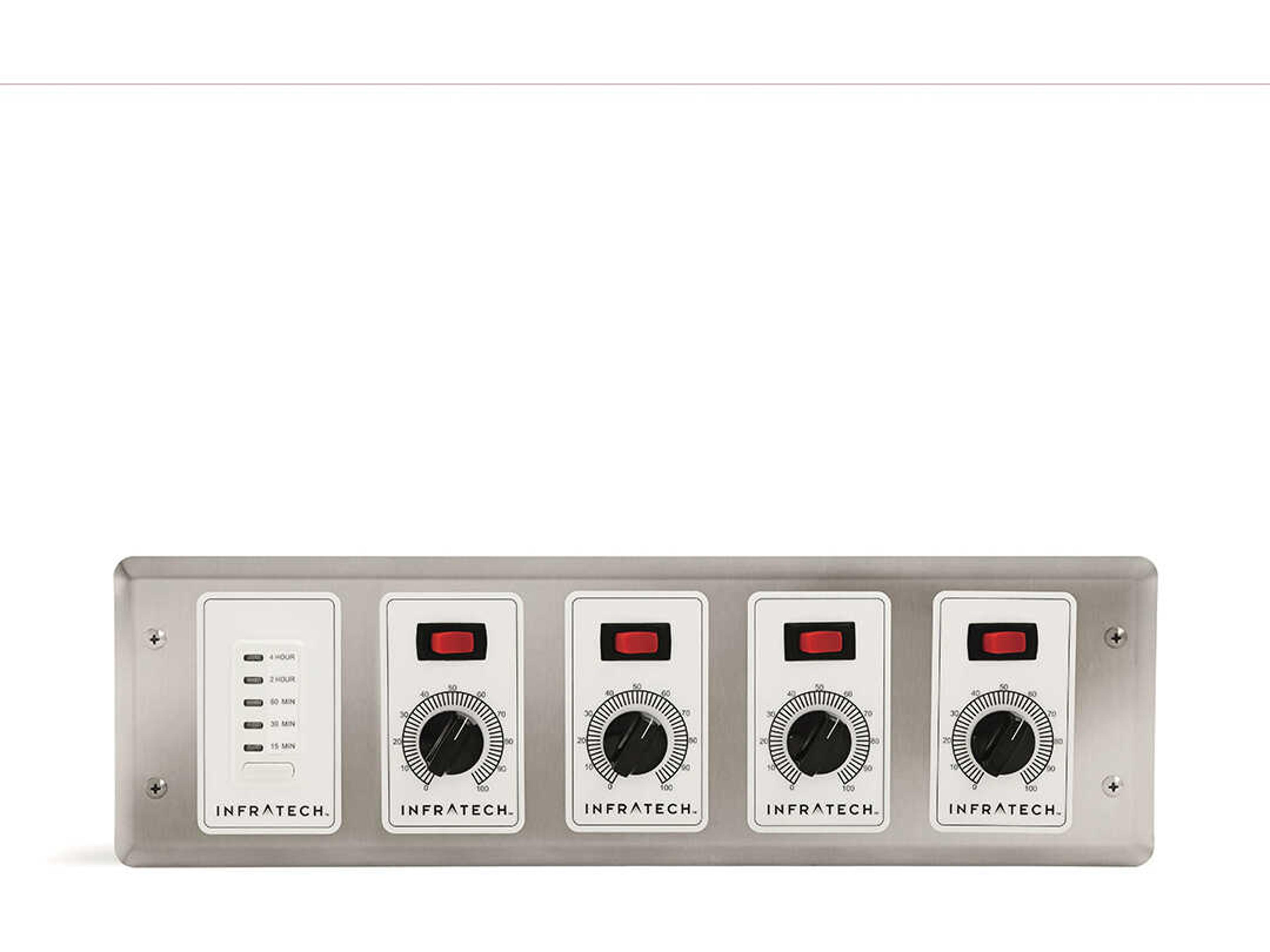 Infratech Solid State Steel Gray 4 Zone Analog Control with Digital Time