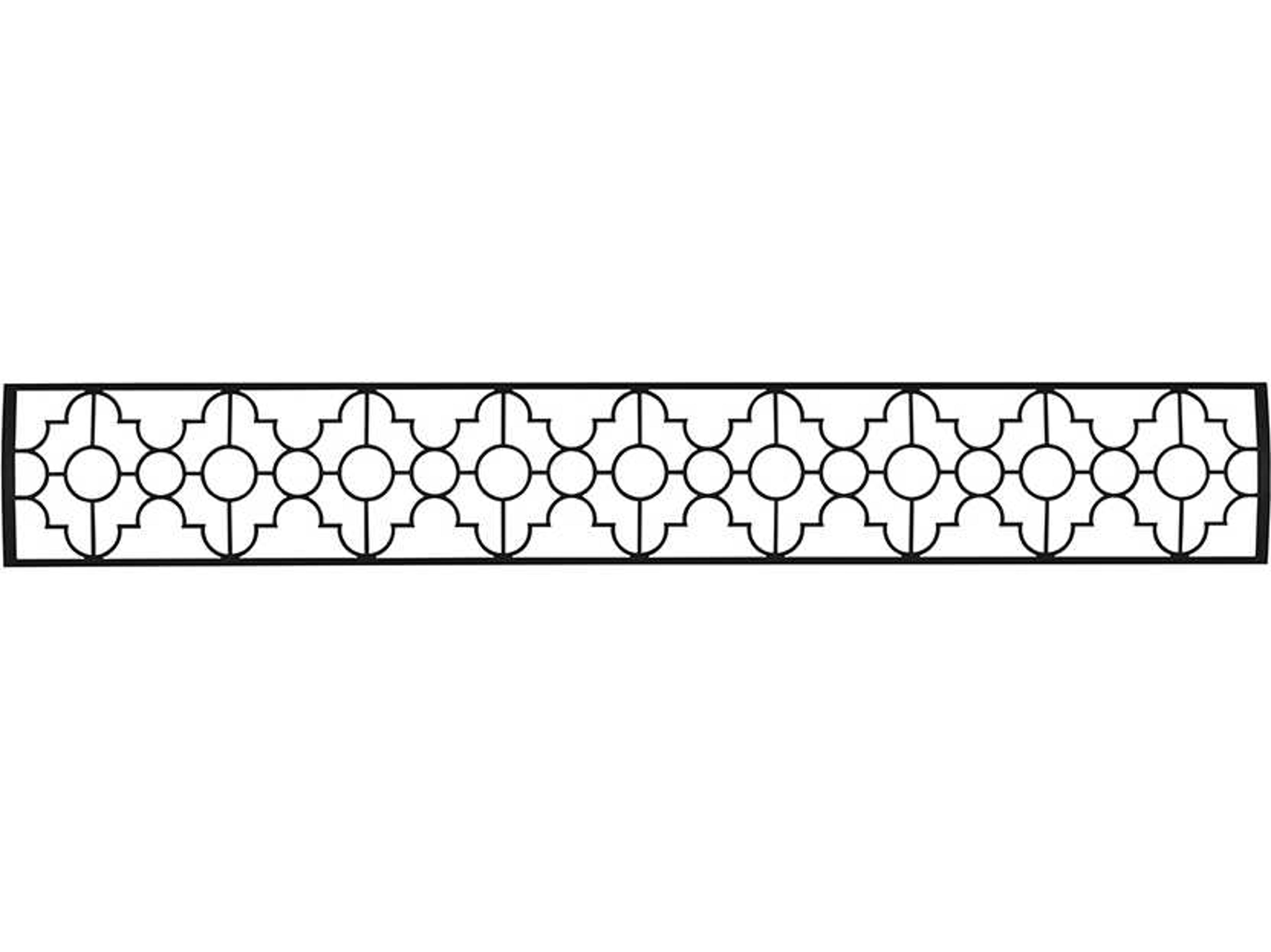 Infratech Single Element Black 48" Mediterranean  Motif Upgrade Kit