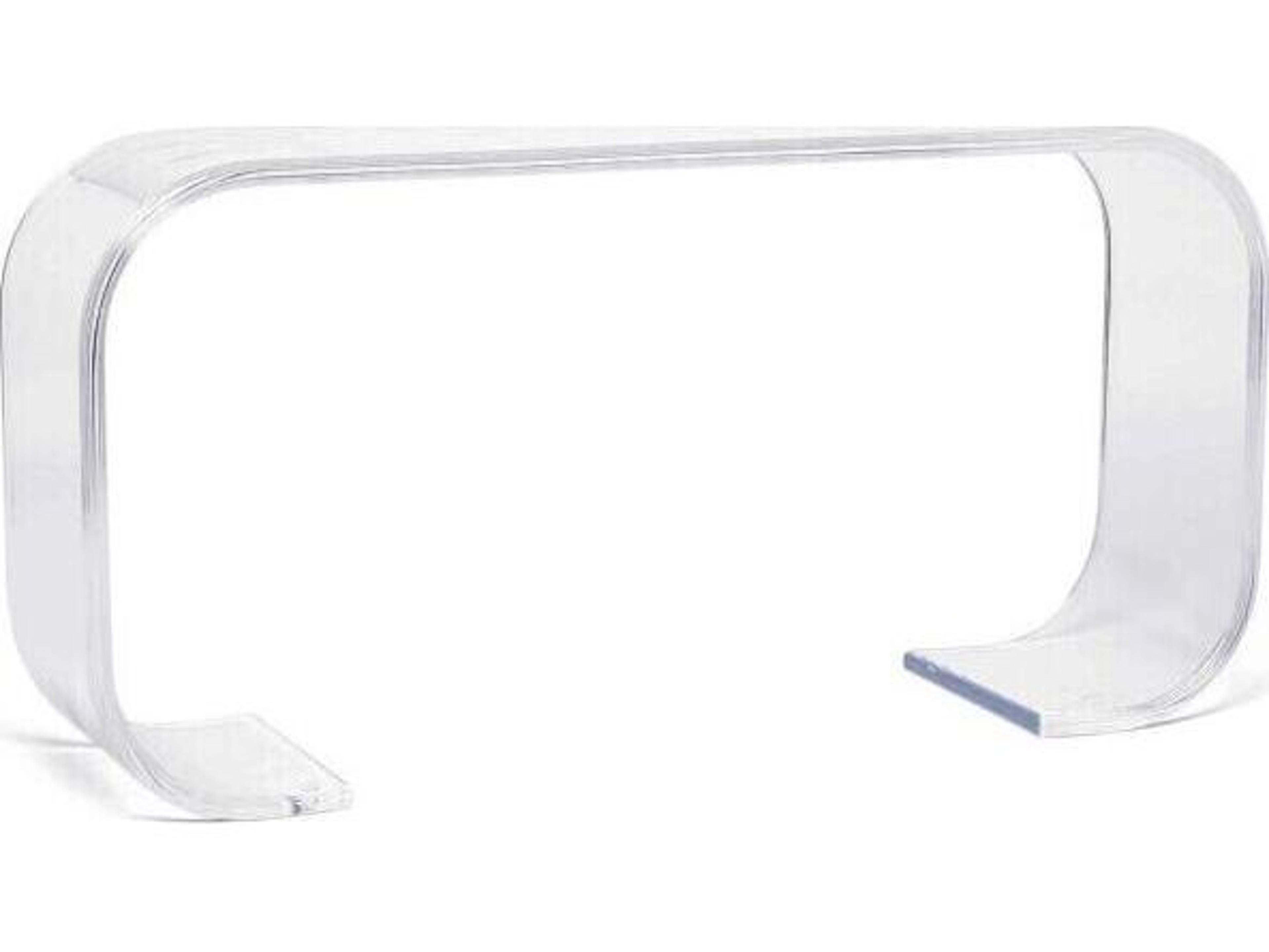Interlude Home Chelsea Rectangular Acrylic Clear Console Table