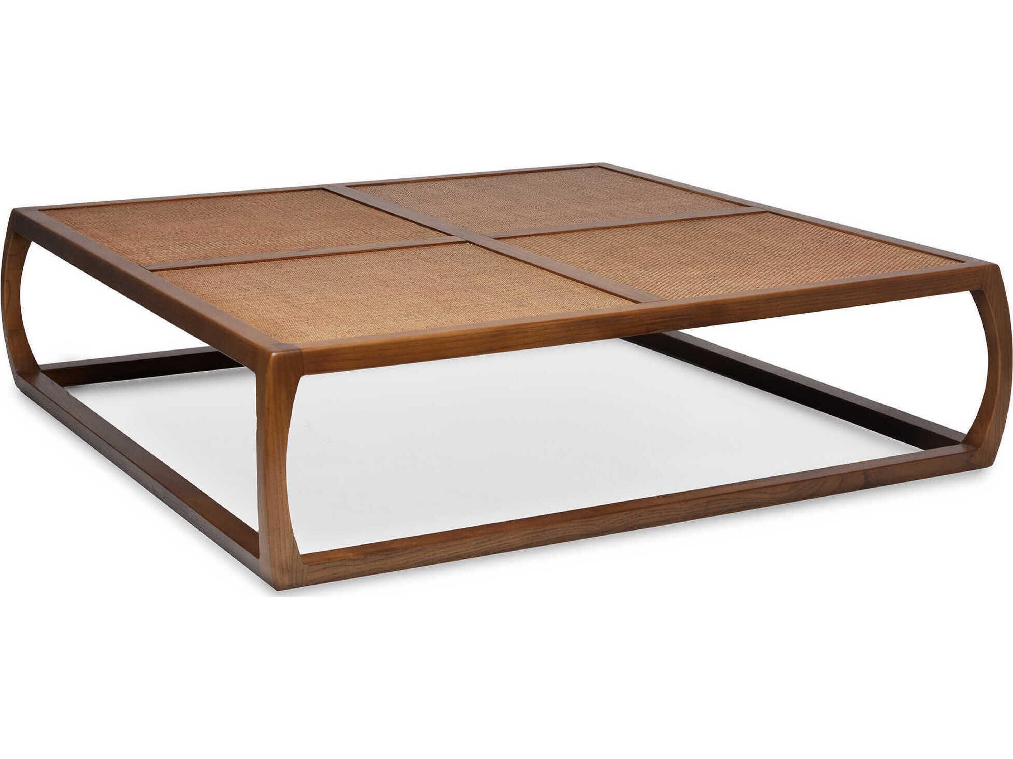 Interlude Home Wandsworth Square Wood Pecan Coffee Table