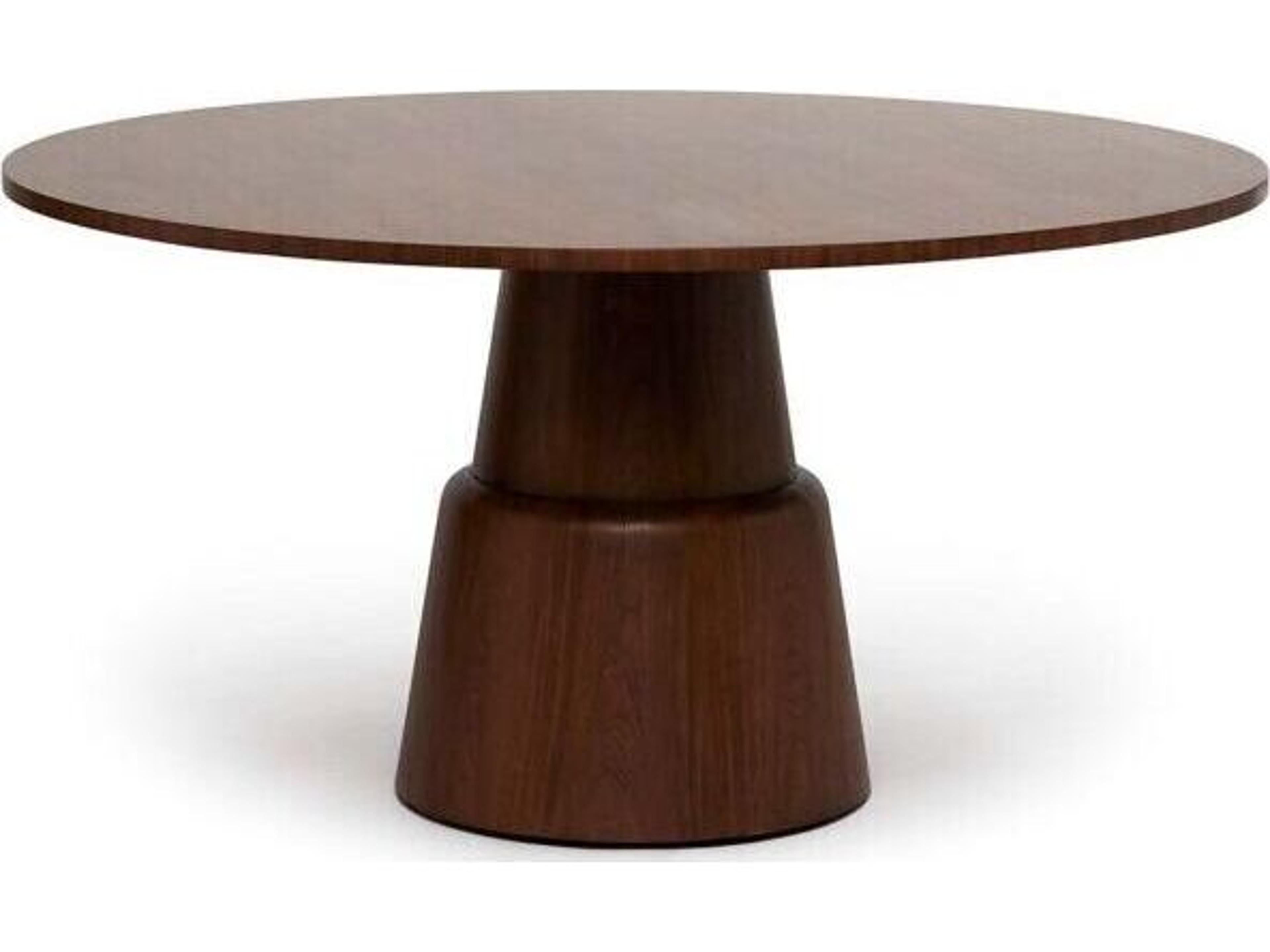 Interlude Home Graves Round Wood Classic Walnut Dining Table