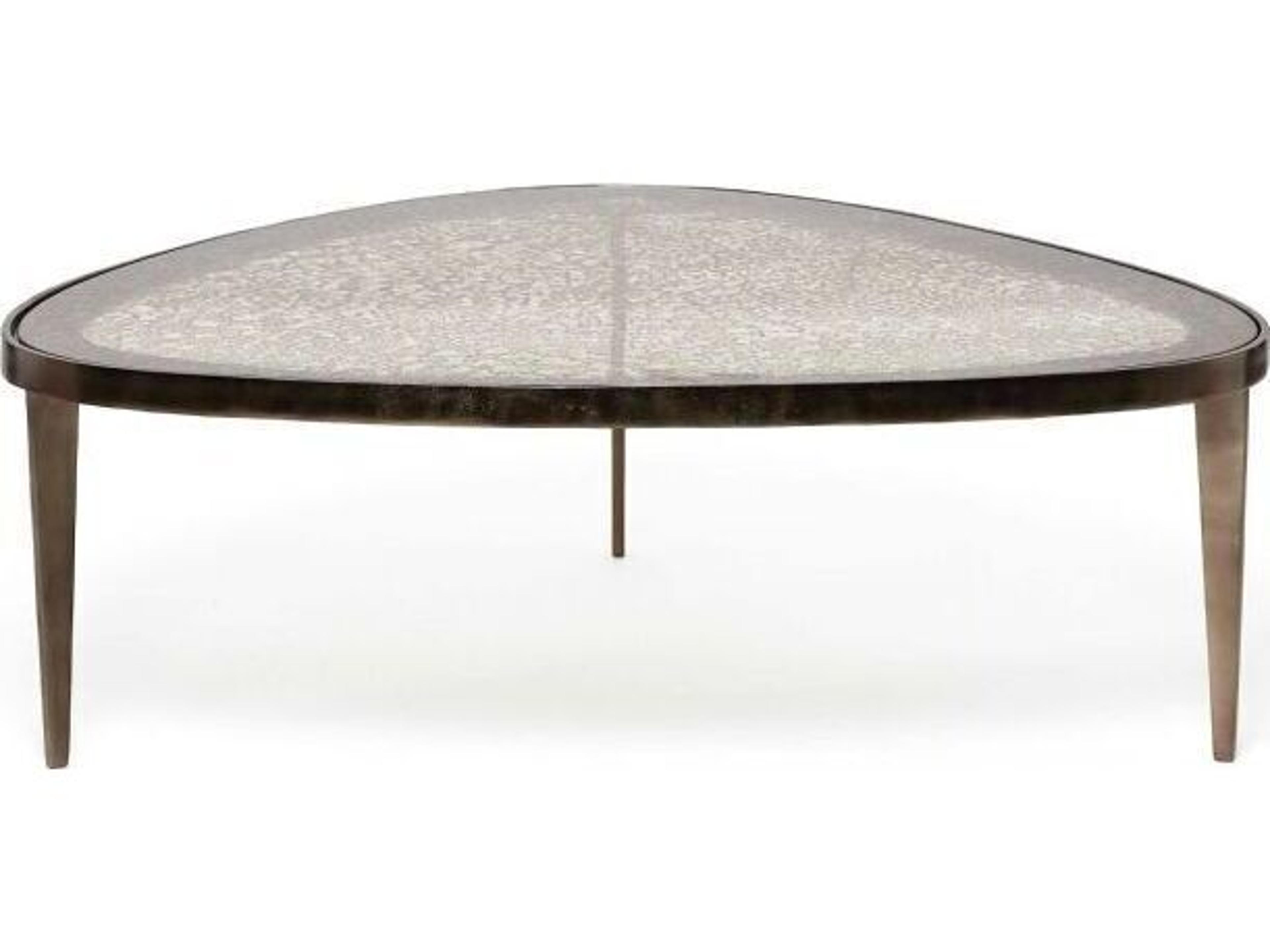 Interlude Home Jan Glass Twilight Bronze Coffee Table