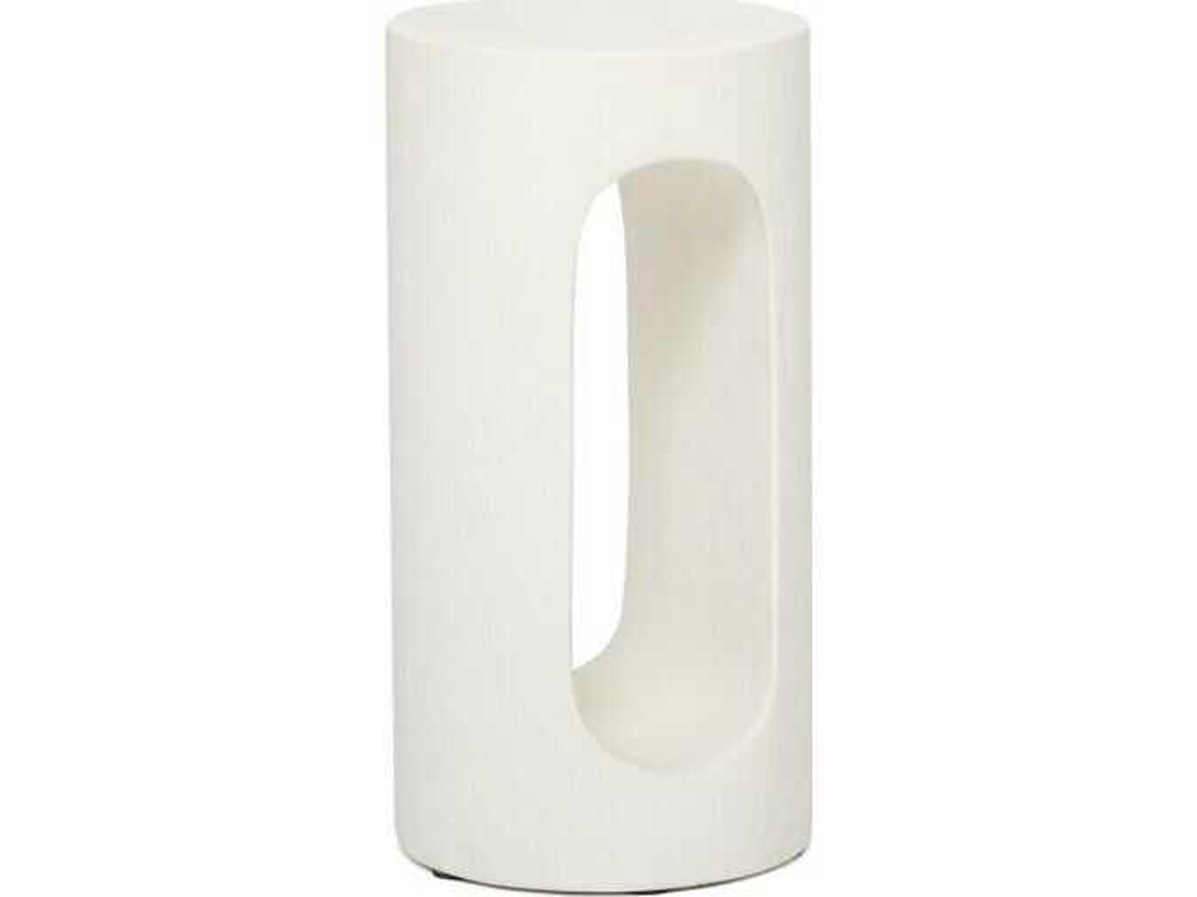 Interlude Home Wesley Round Concrete End Table