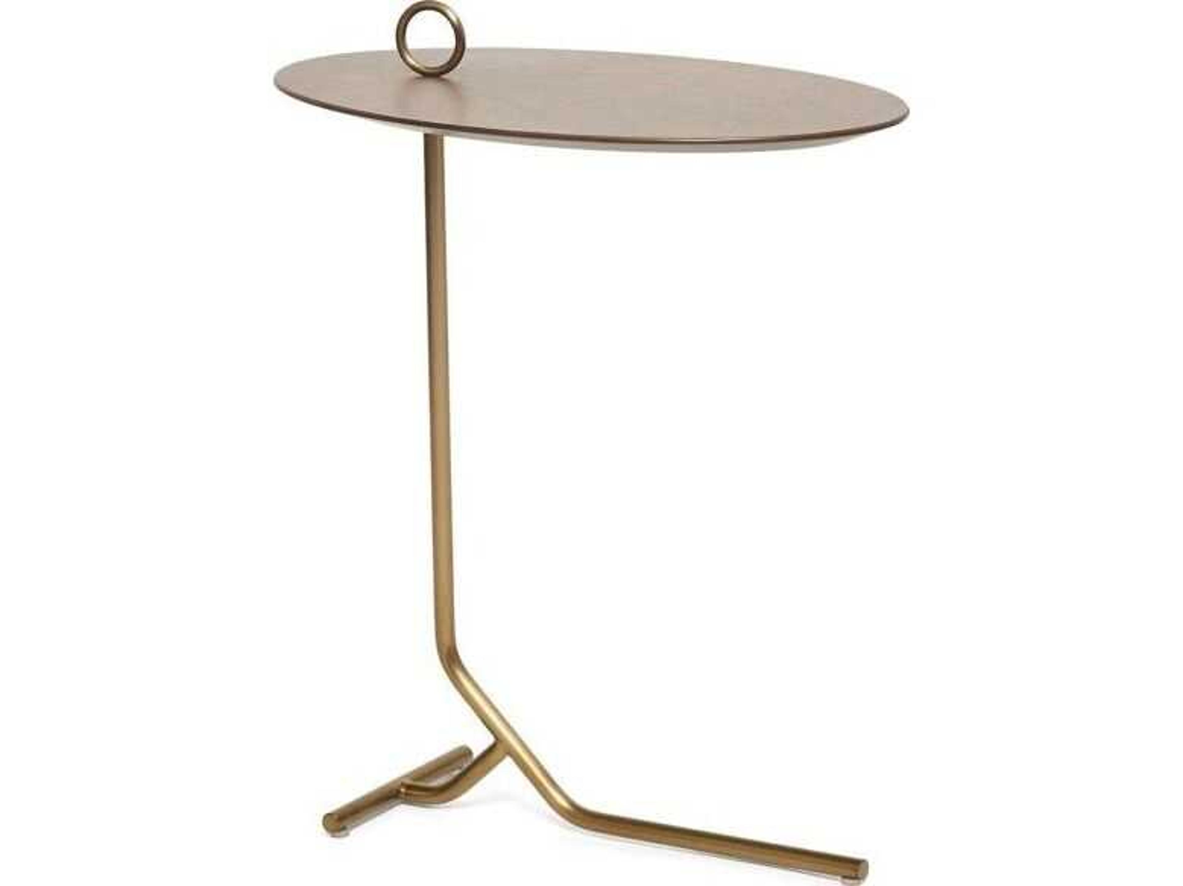 Interlude Home Owen Oval Wood End Table