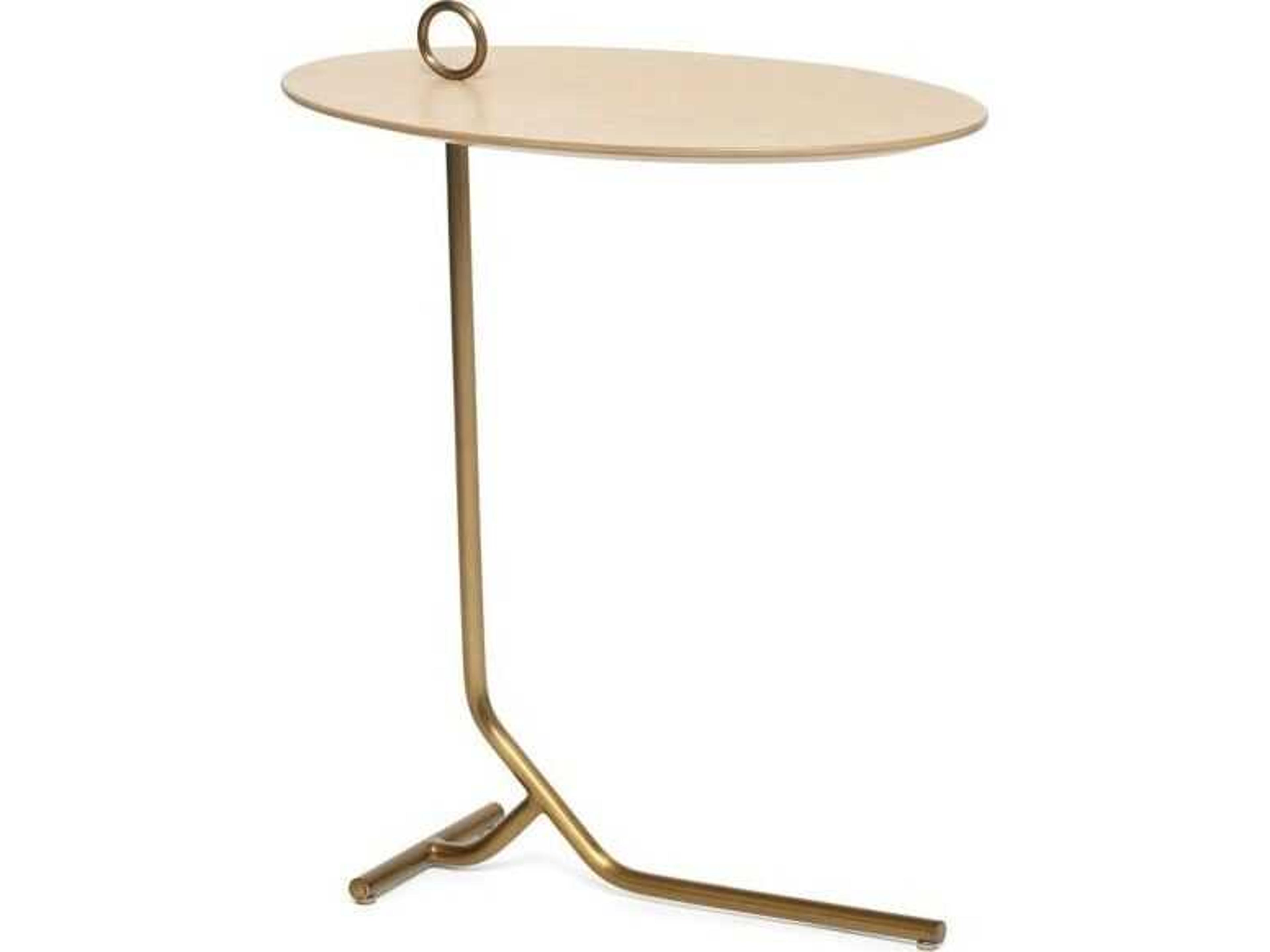 Interlude Home Owen Oval Wood End Table