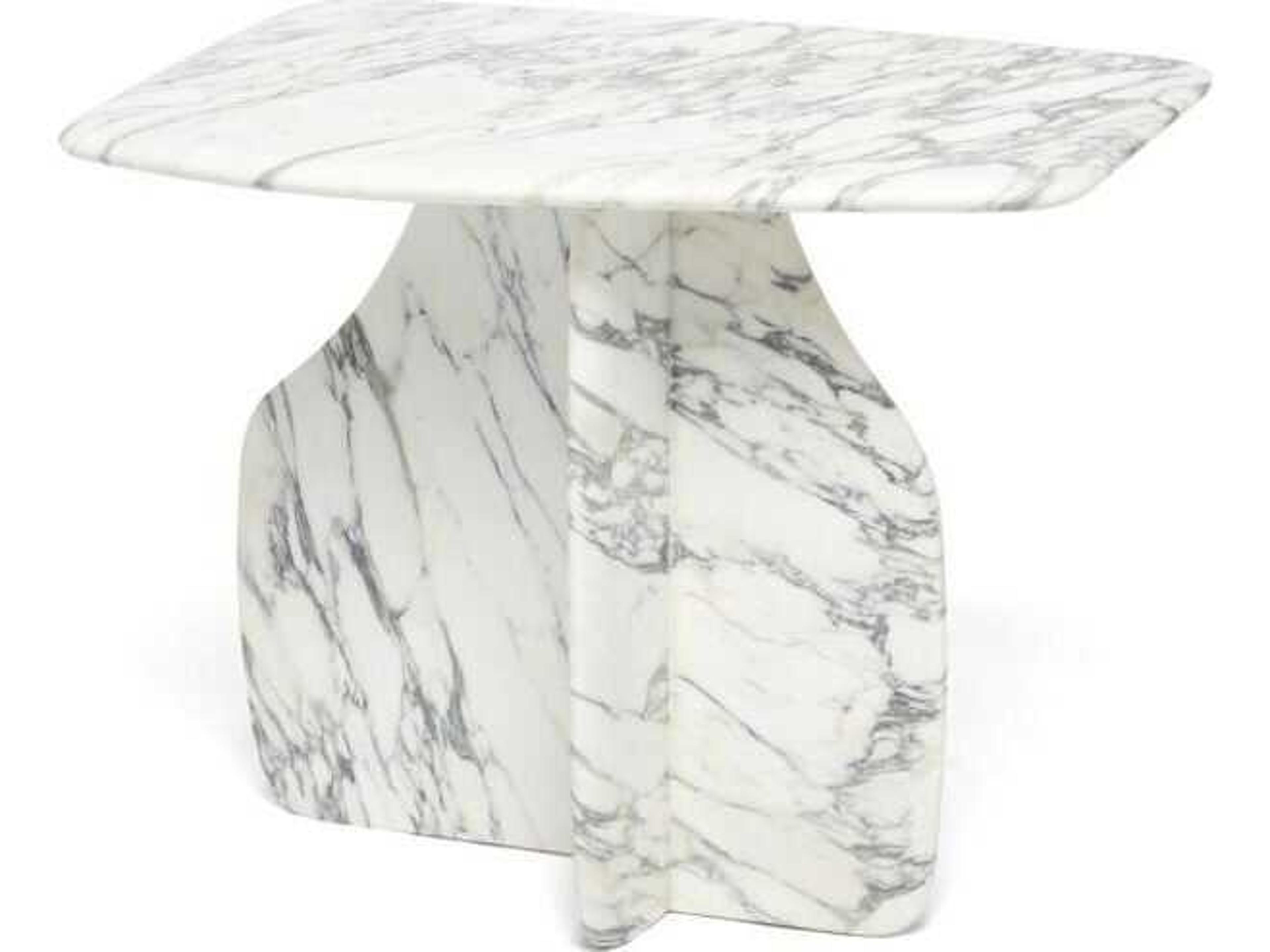 Interlude Home Celine Marble End Table