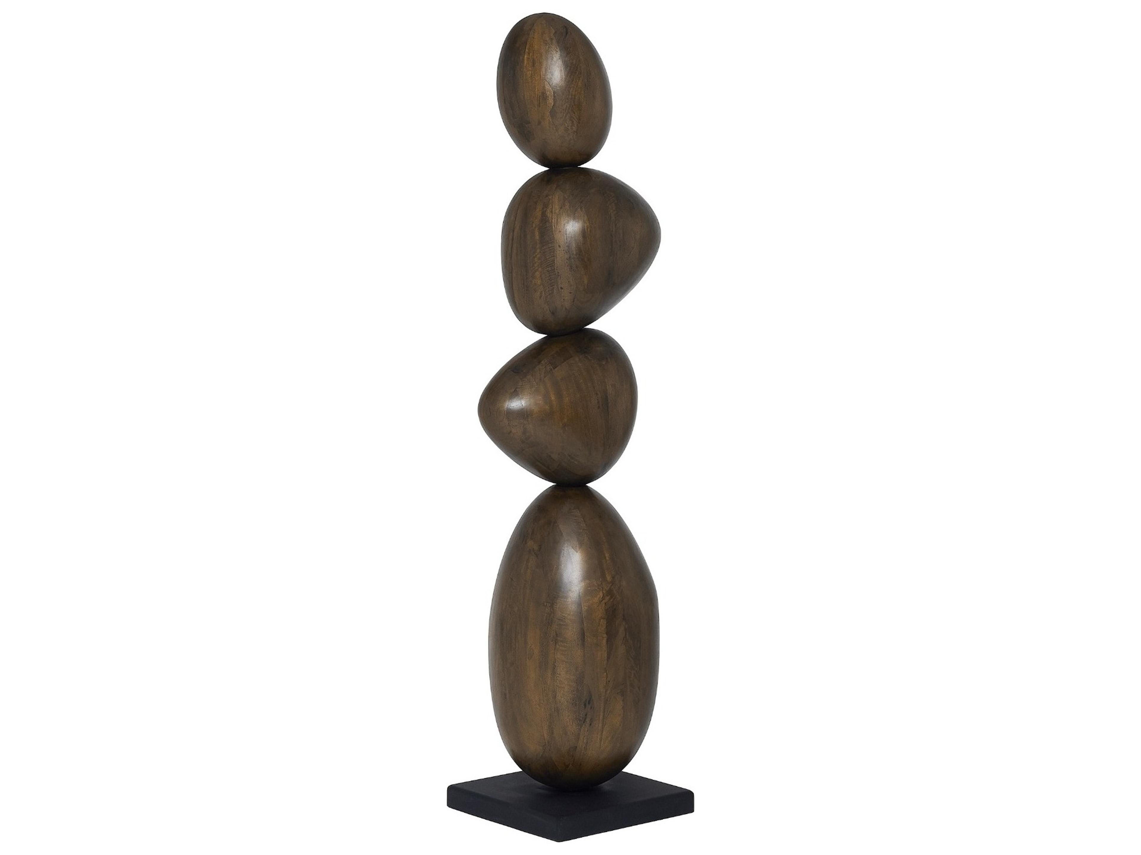 Interlude Home Sienna Classic Walnut Matte Black Sculpture