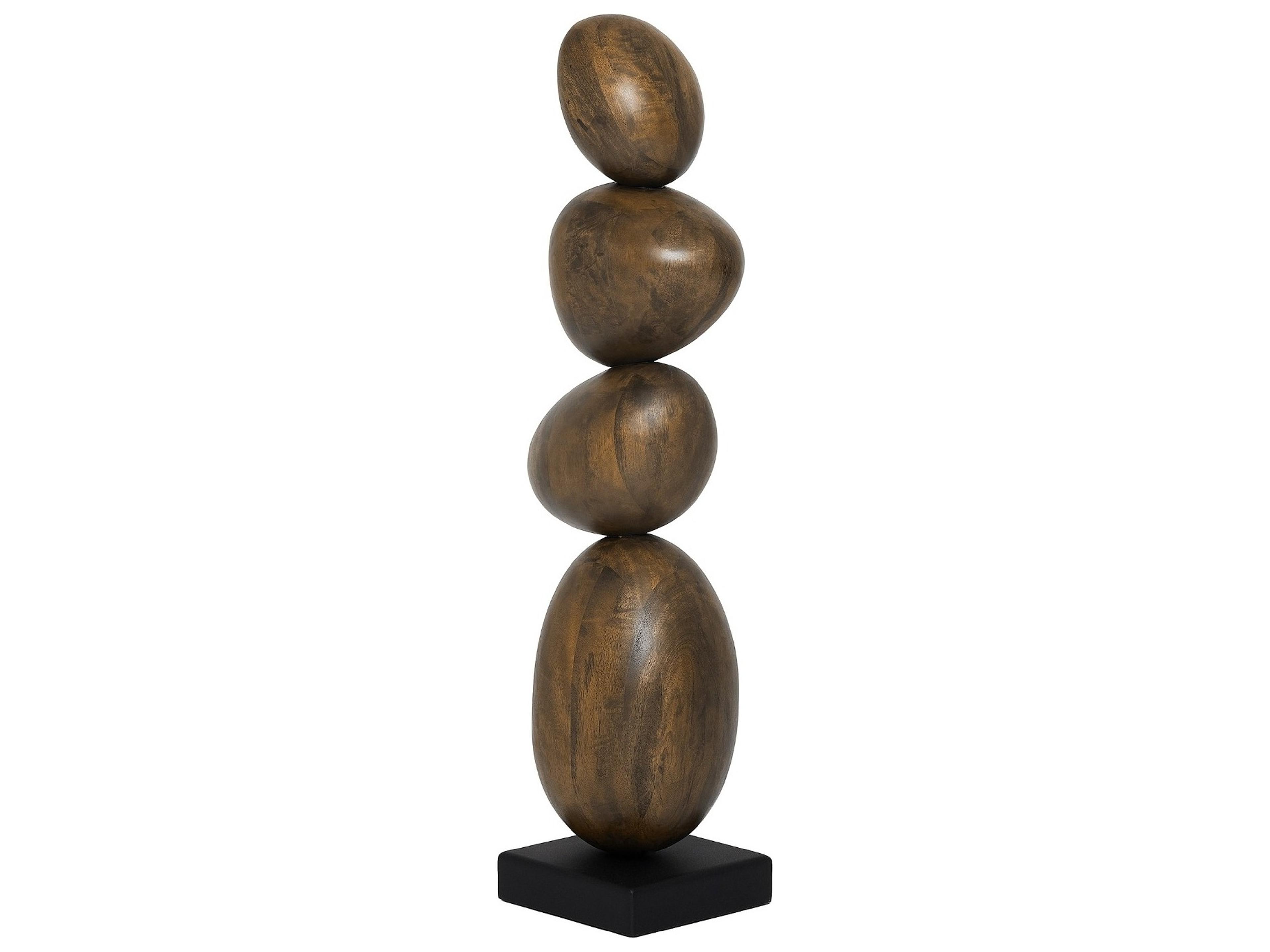 Interlude Home Sienna Classic Walnut Matte Black Sculpture