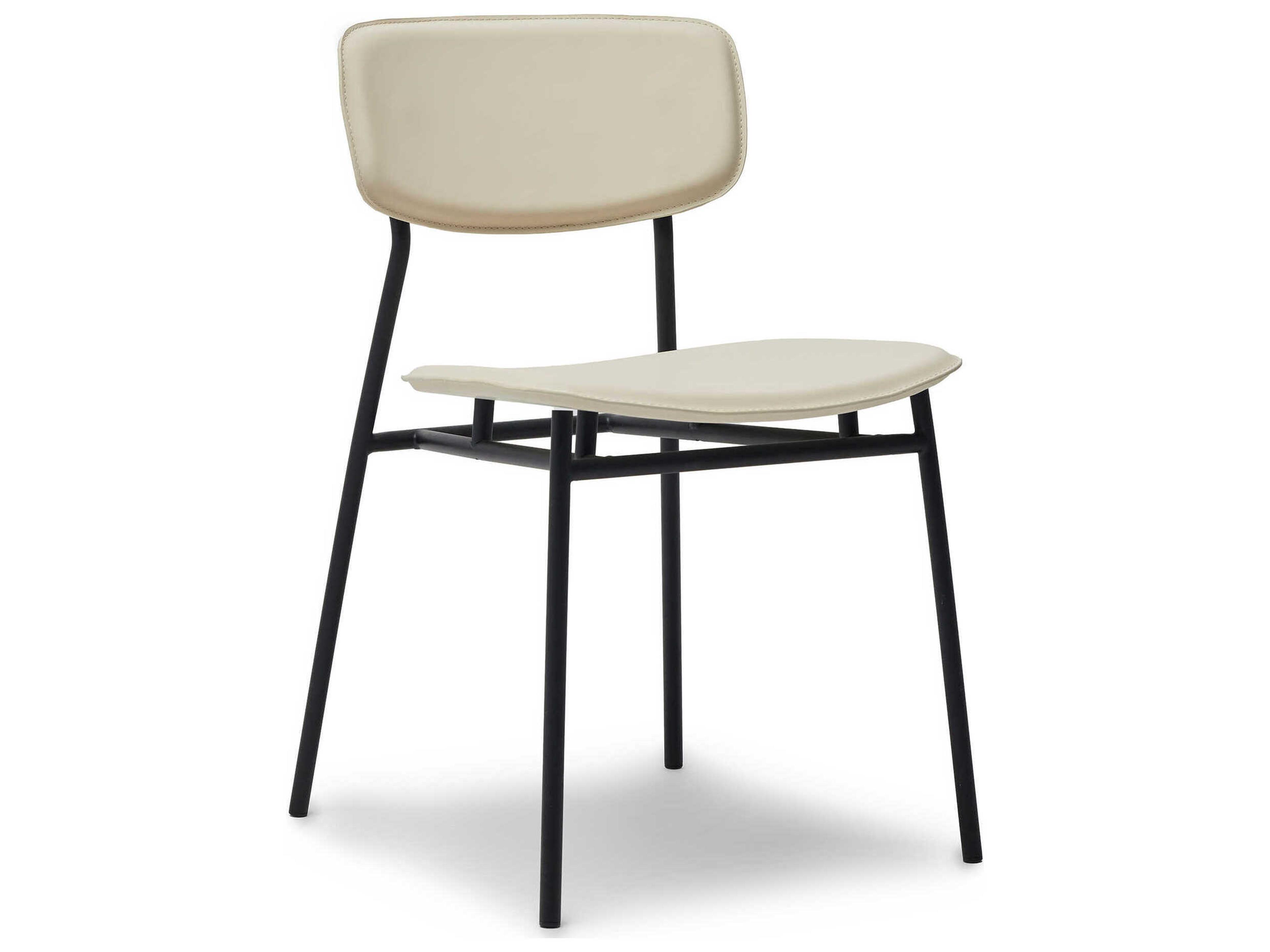 Interlude Home Albert Beige Leather Arm Dining Chair