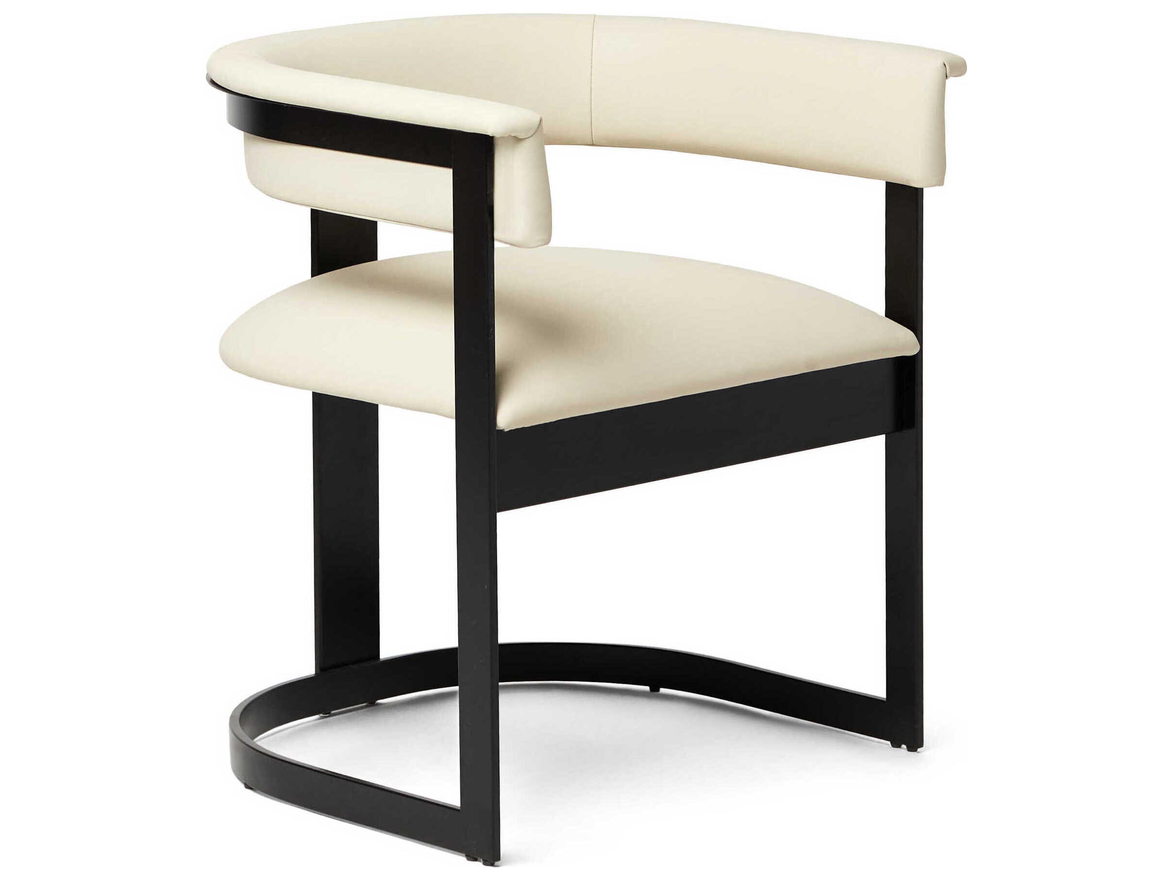 Interlude Home Darcy Black Upholstered Arm Dining Chair