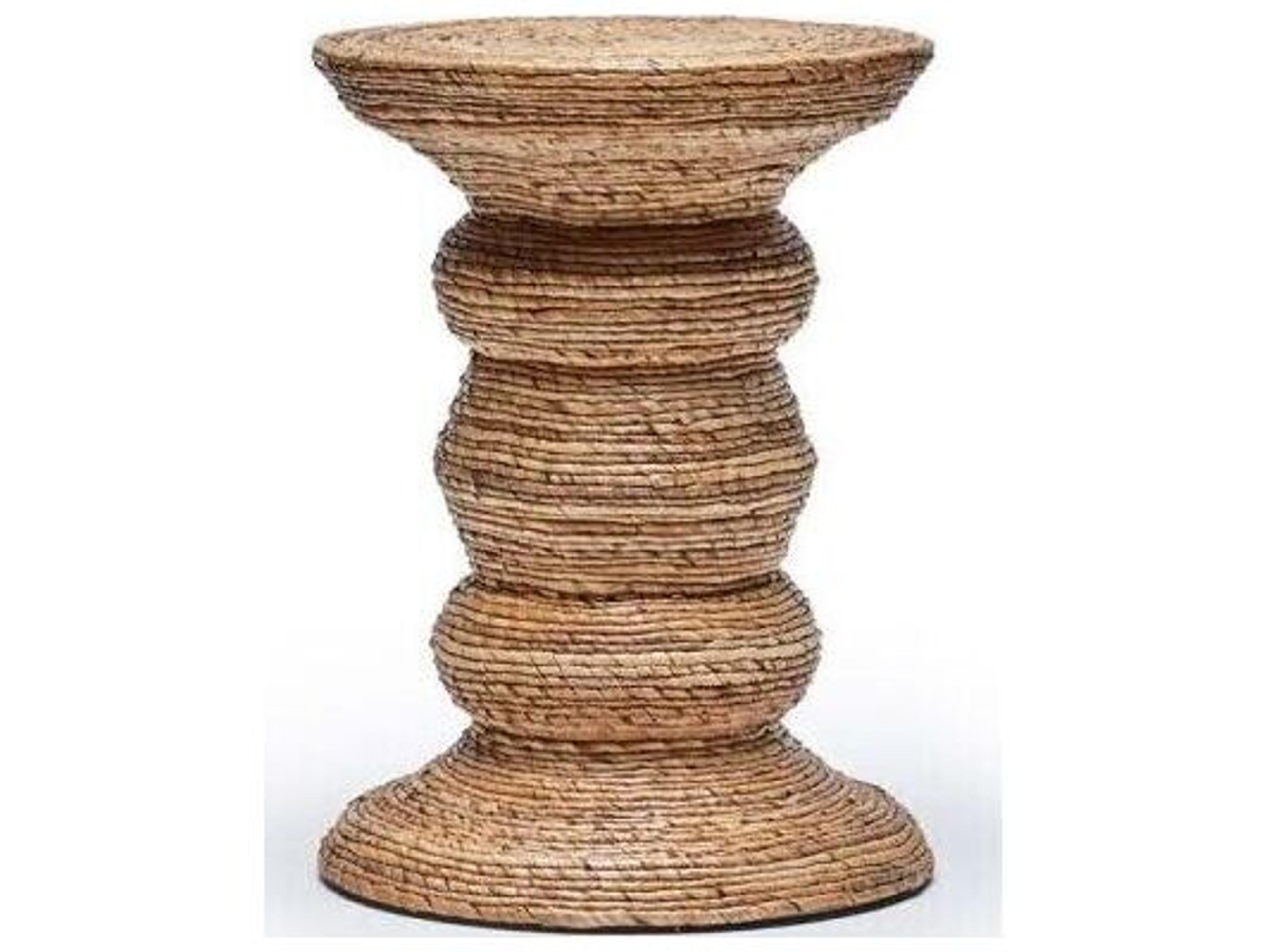 Interlude Home Laguna Round Light Satin End Table