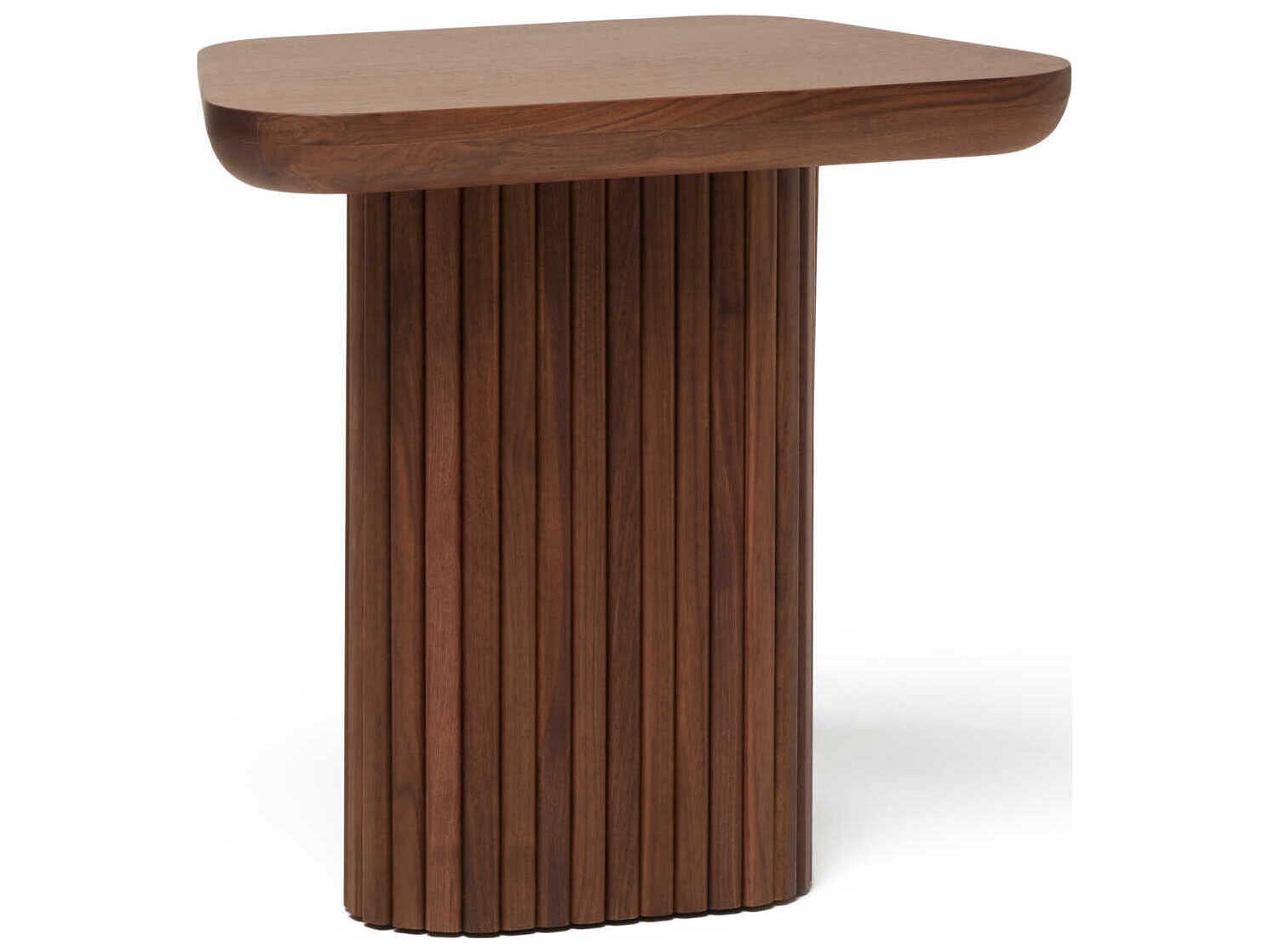 Interlude Home Carrabelle Wood Classic Walnut End Table