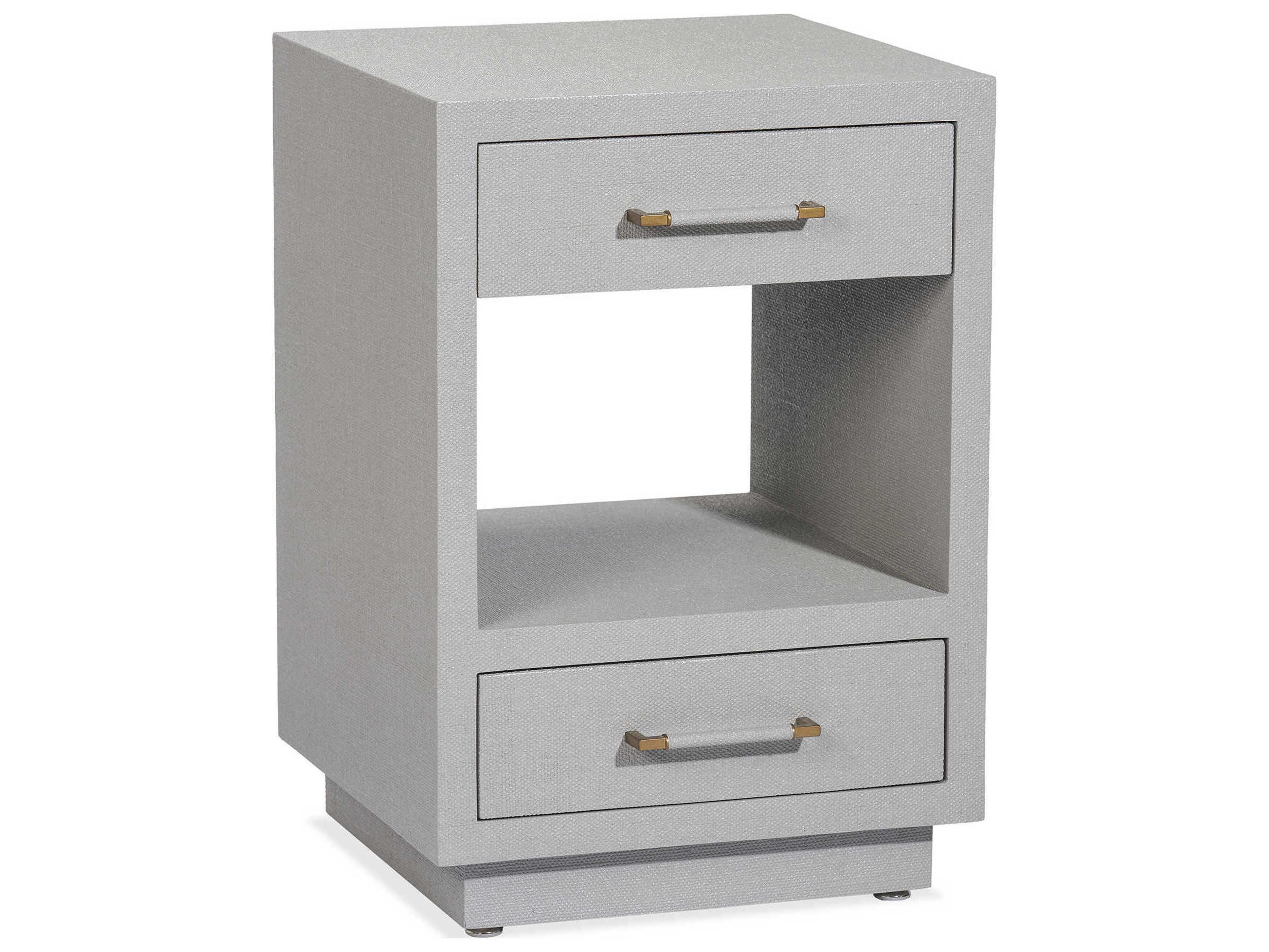 Interlude Home Taylor 2-Drawers Gold Chest Nightstand