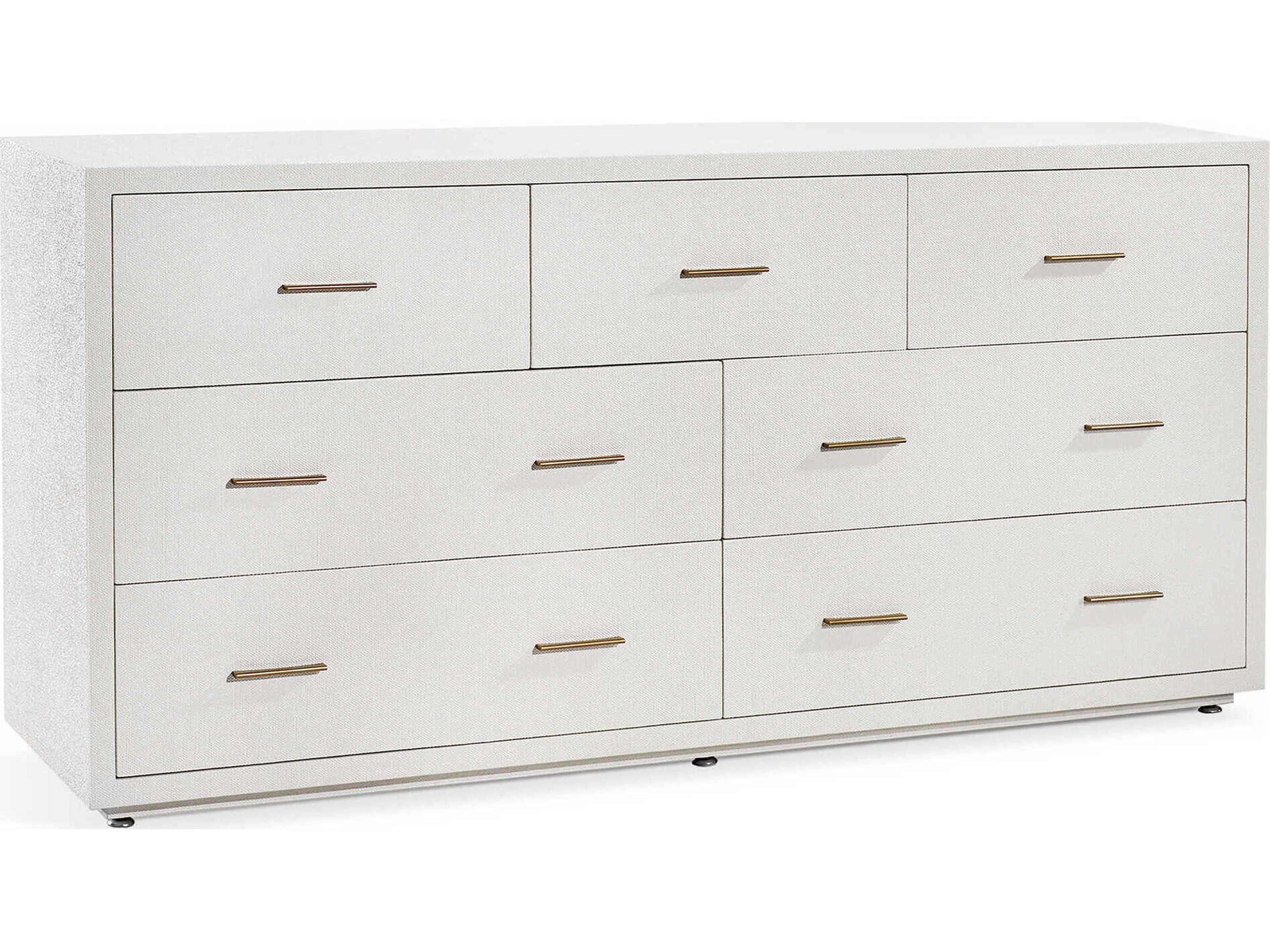 Interlude Home Livia 7-Drawers Solid Wood Double Dresser