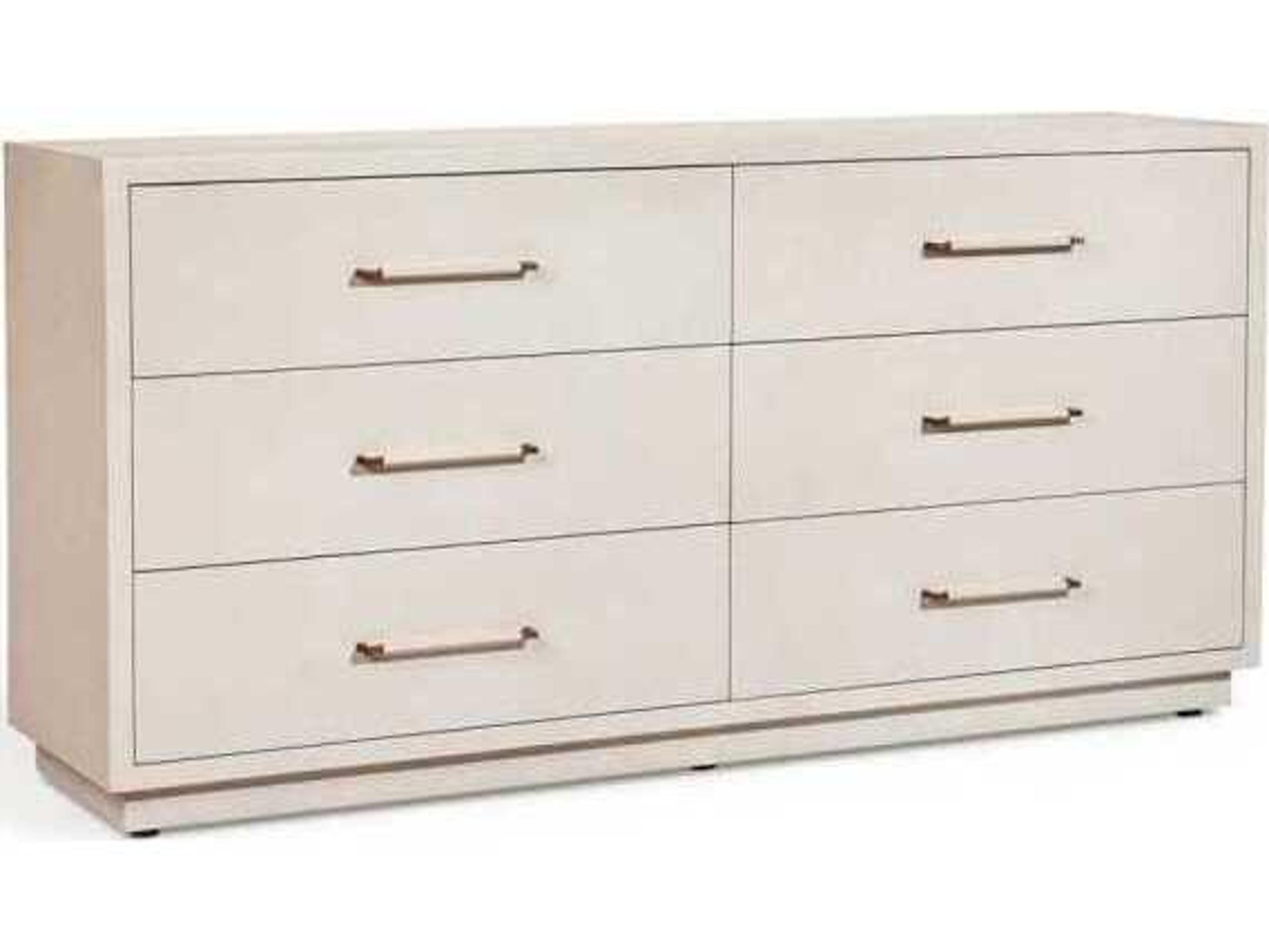 Interlude Home Taylor 6-Drawers Beige Double Dresser