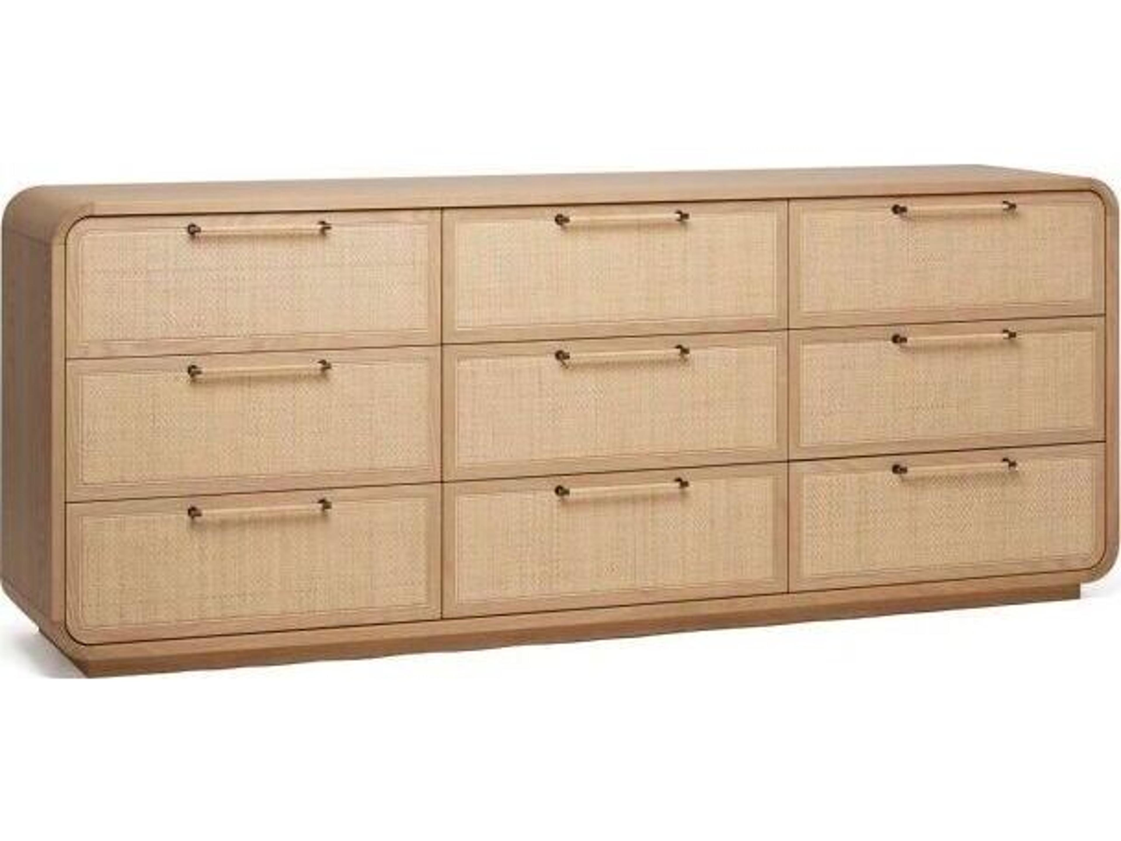 Interlude Home Marsh Natural Oak Wood Dresser