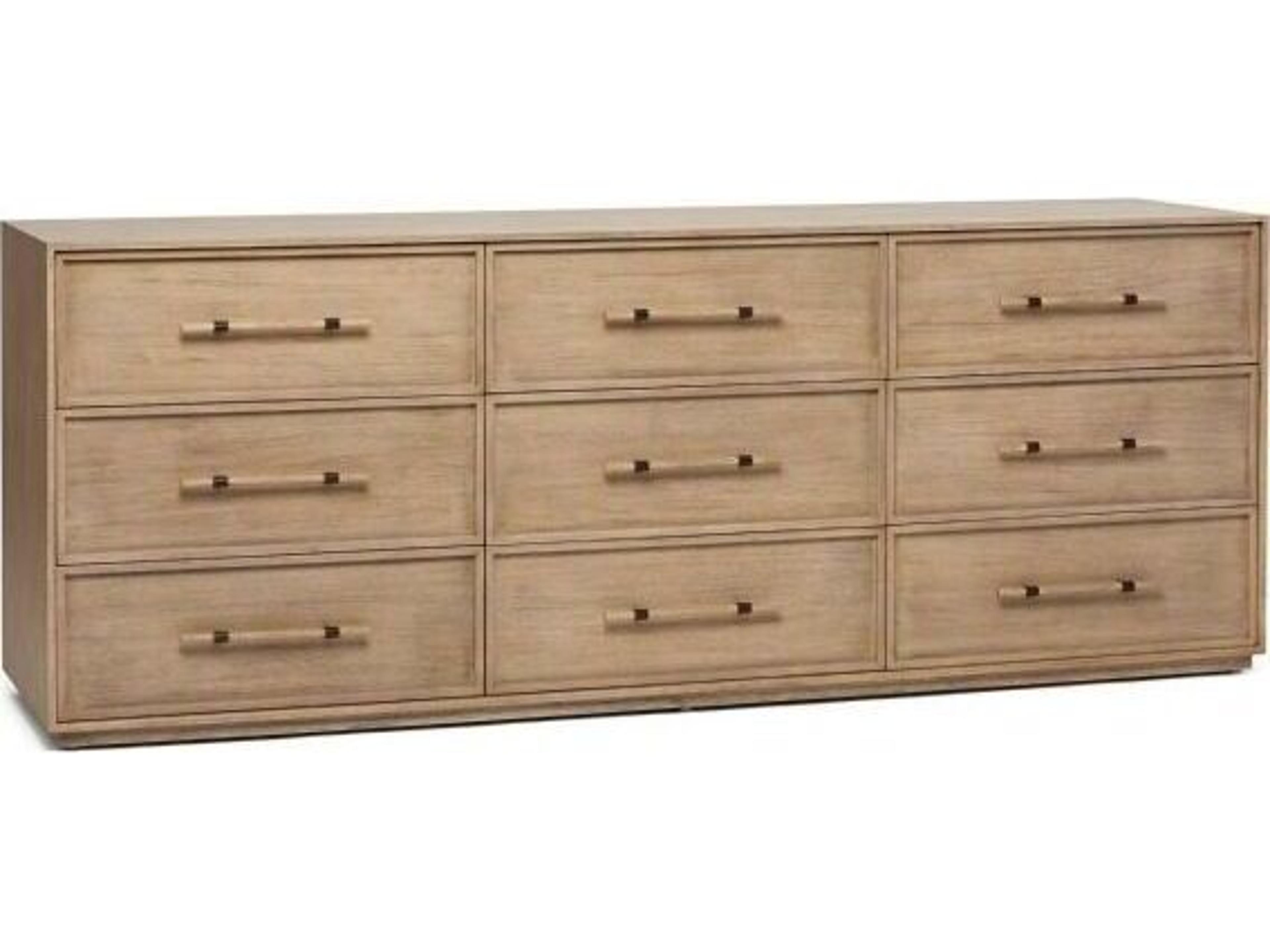 Interlude Home Clement Natural Mahogany Wood Dresser