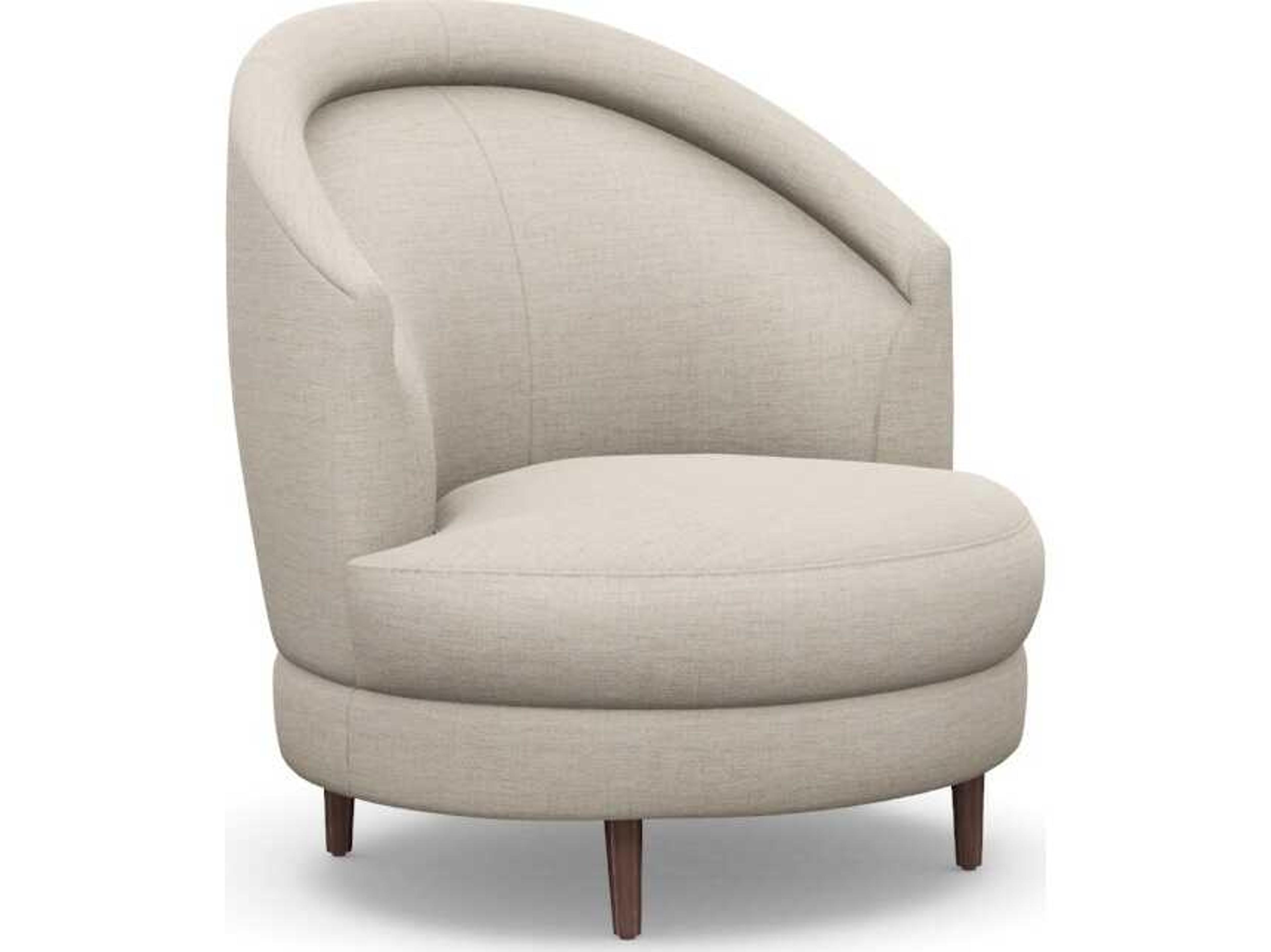 Interlude Home Capri Swivel Beige Accent Chair