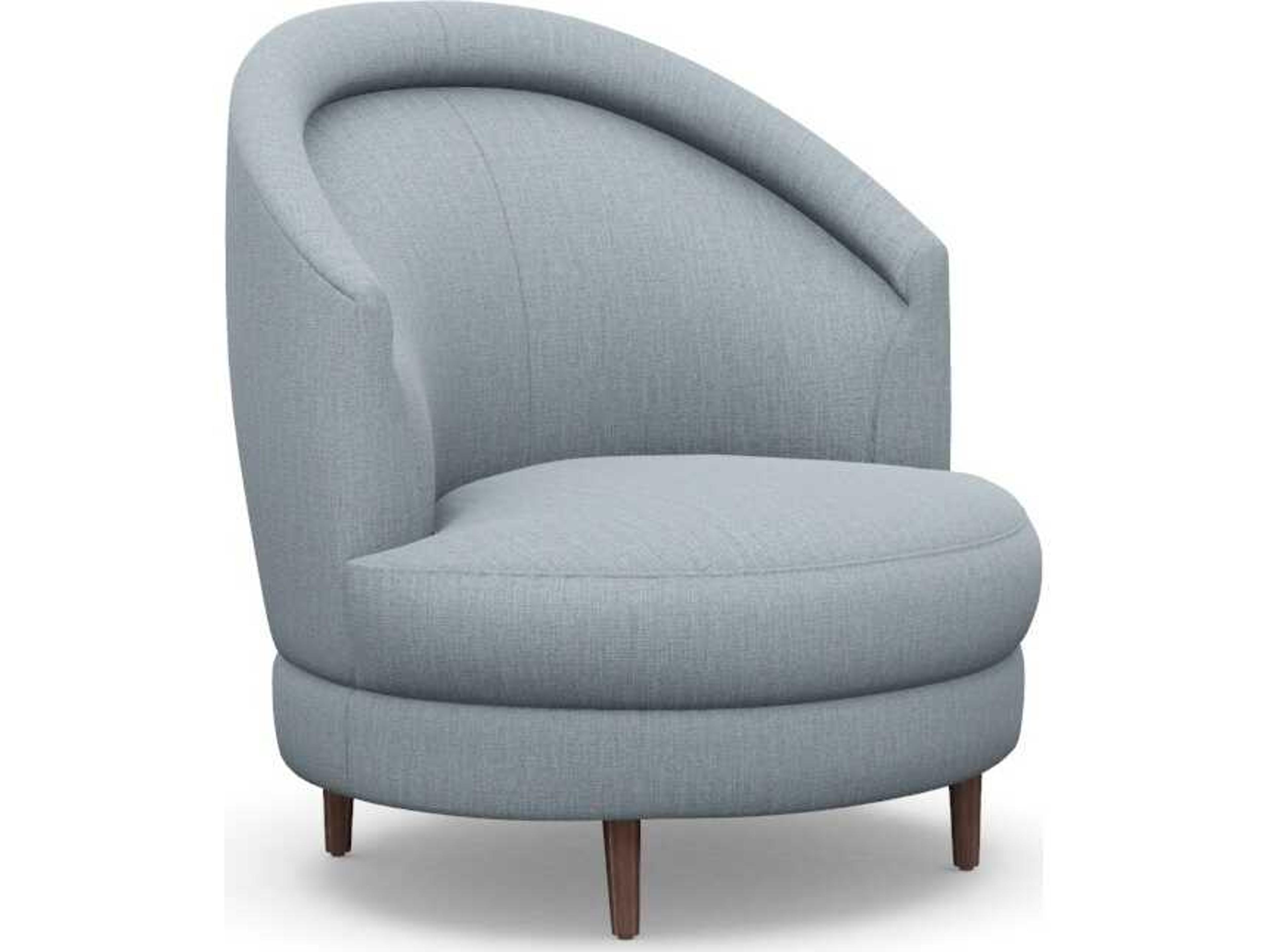 Interlude Home Capri Swivel Gray Accent Chair