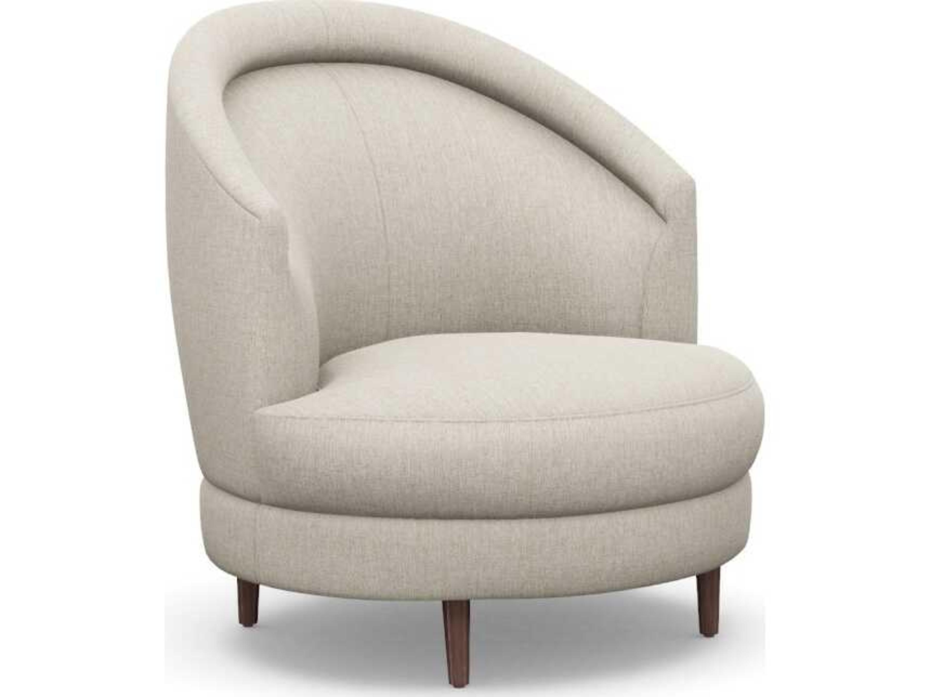 Interlude Home Capri Swivel Gray Accent Chair