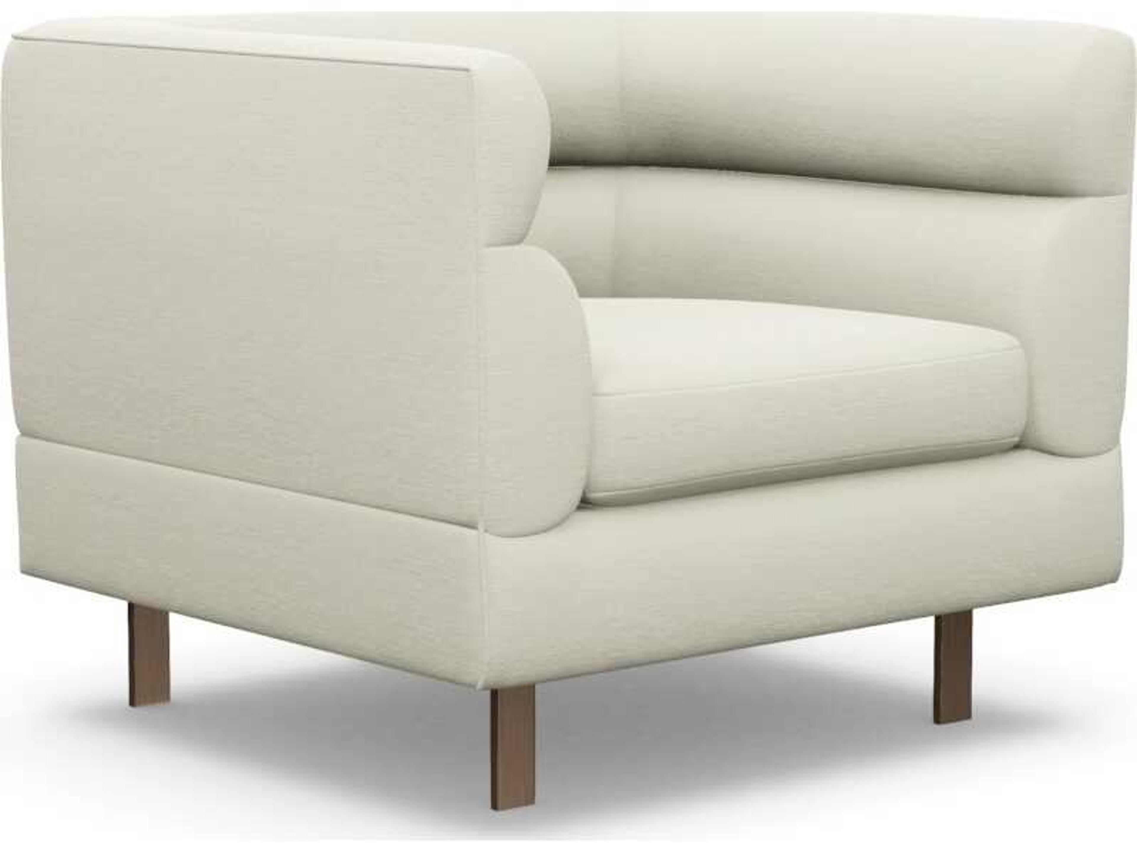 Interlude Home Ornette White Club Chair