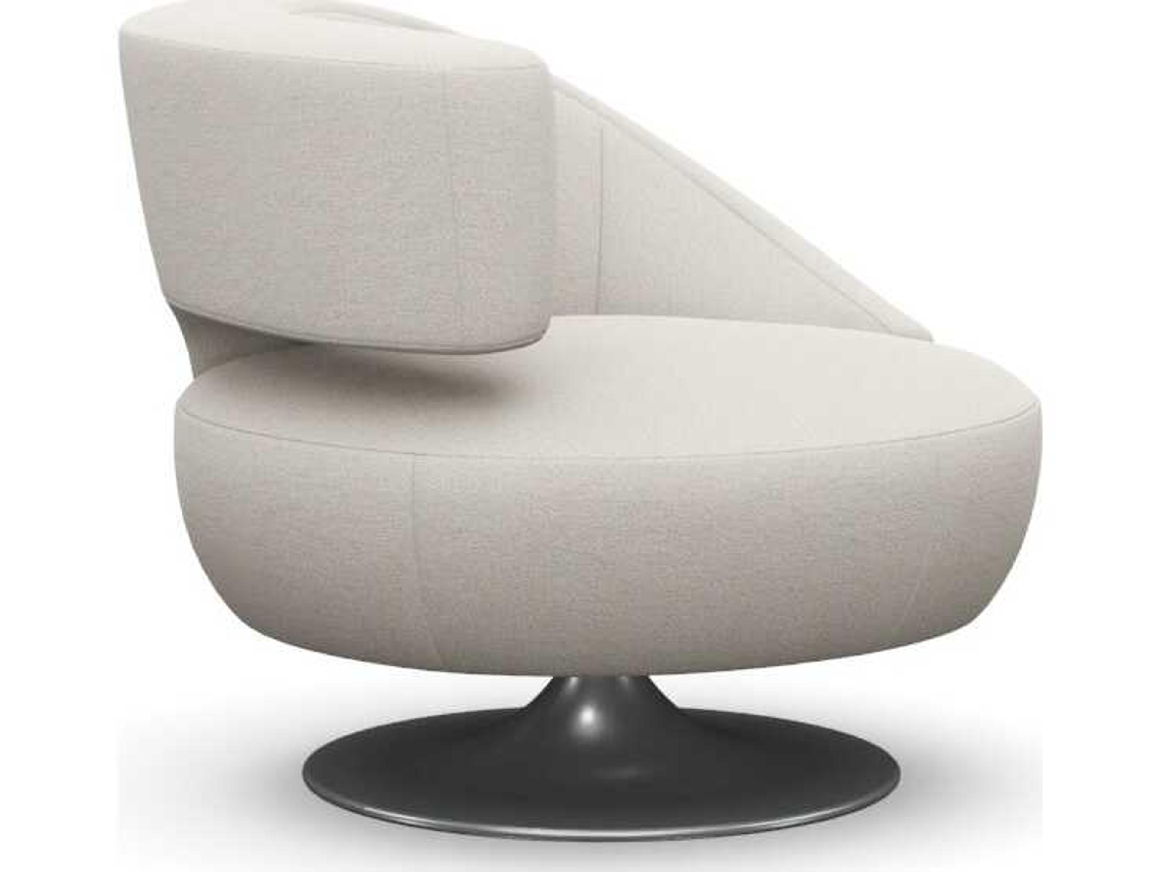 Interlude Home Isabella Swivel Cream Accent Chair