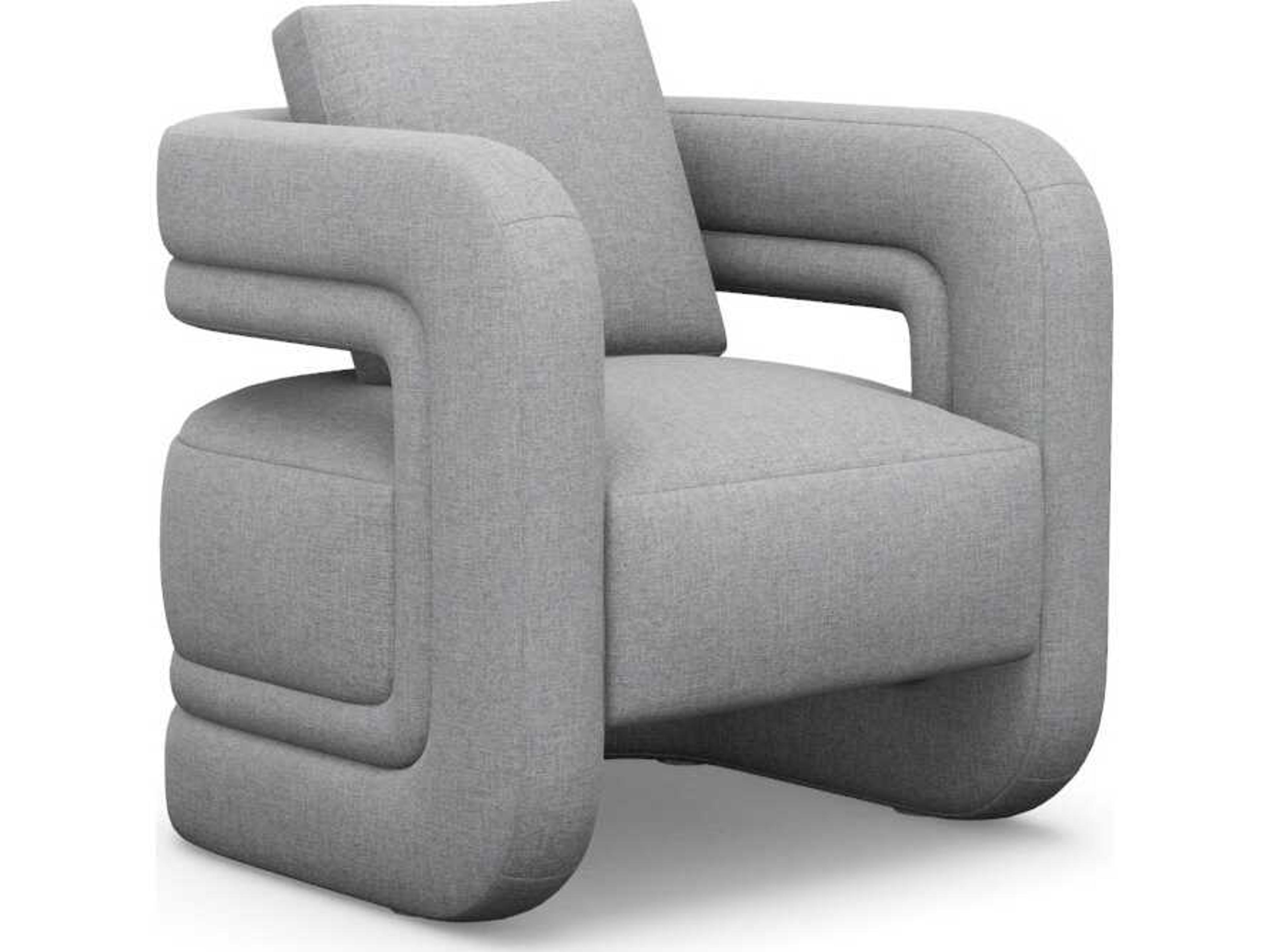 Interlude Home Scillia Gray Accent Chair