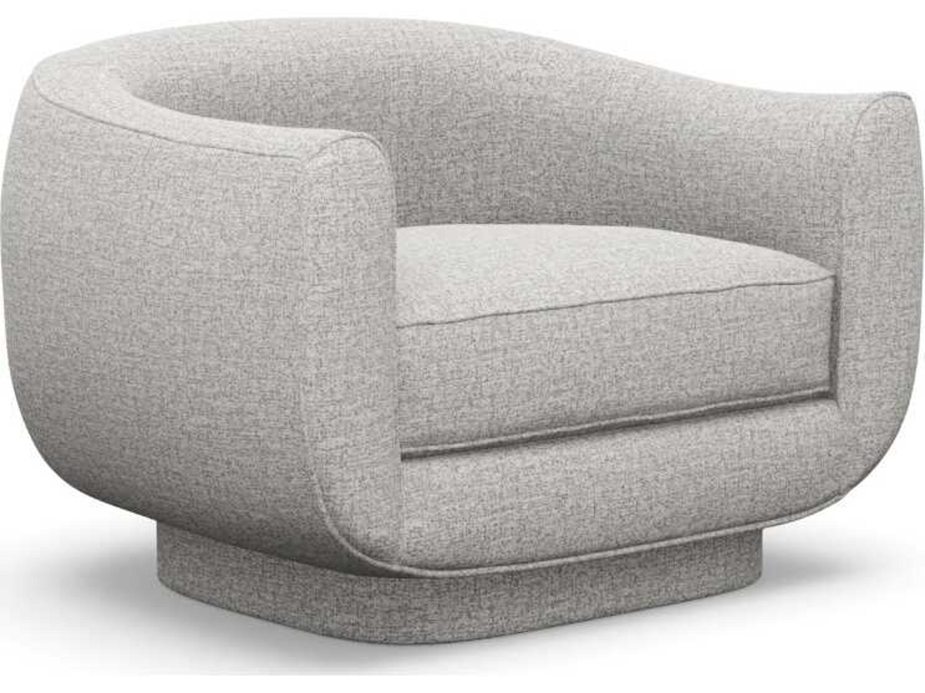 Interlude Home Spectrum Swivel Gray Accent Chair