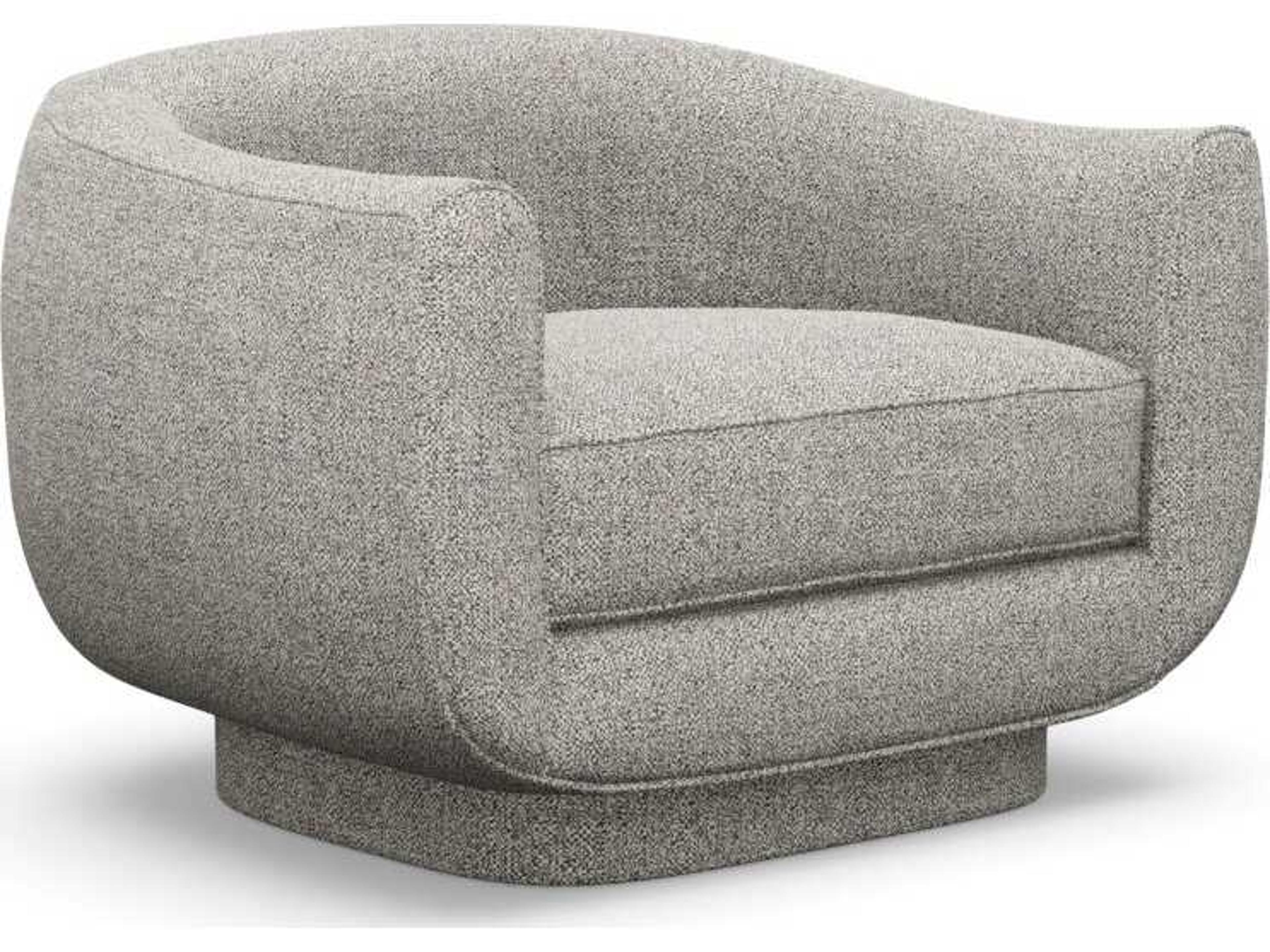 Interlude Home Spectrum Swivel Gray Accent Chair